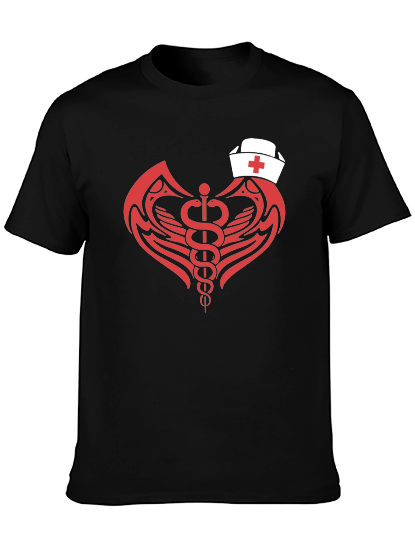 Nurse Caduceus T-Shirt - Modern Graphic Tee