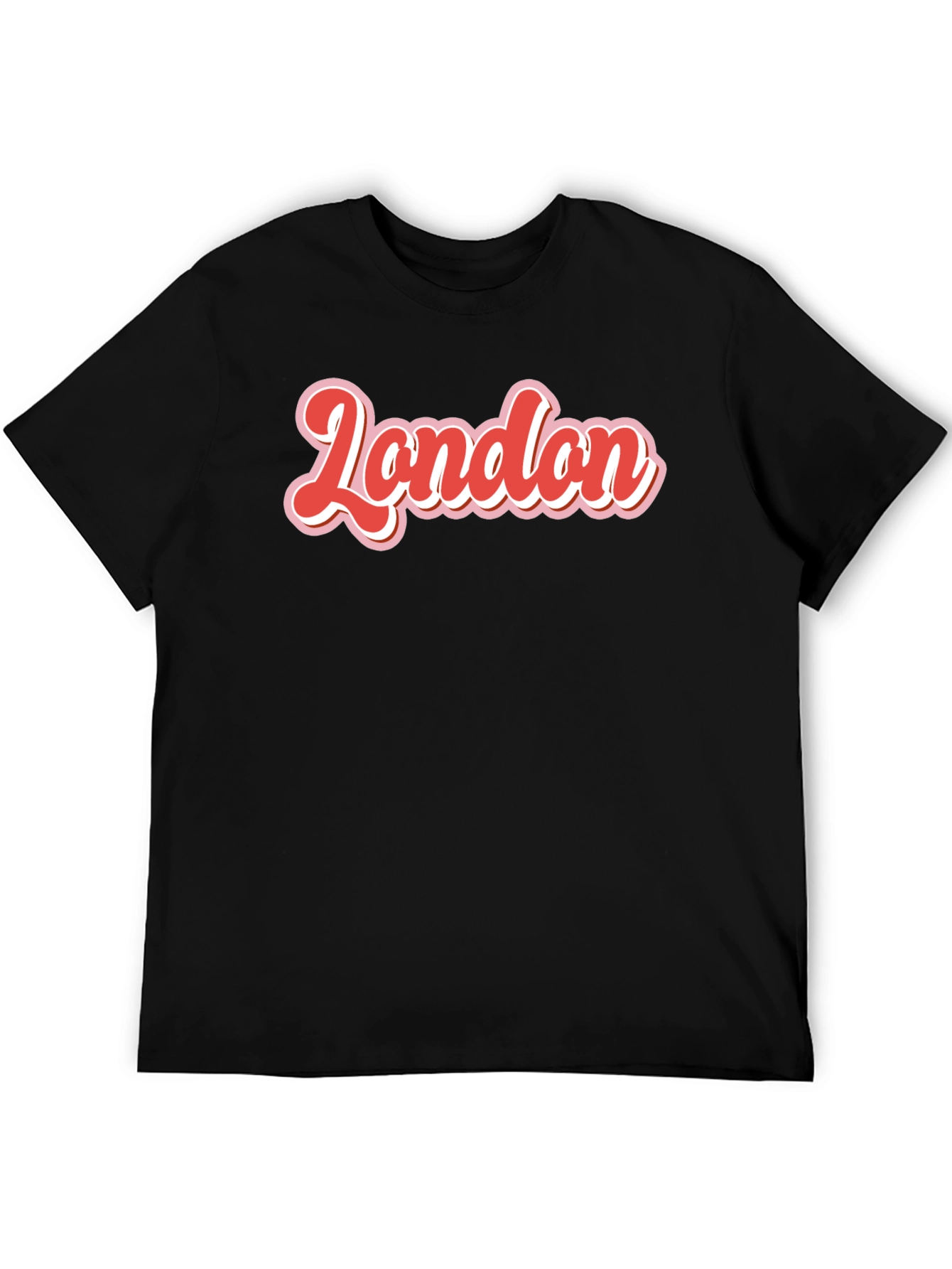 Retro London T-Shirt - Bold Red & White Graphic