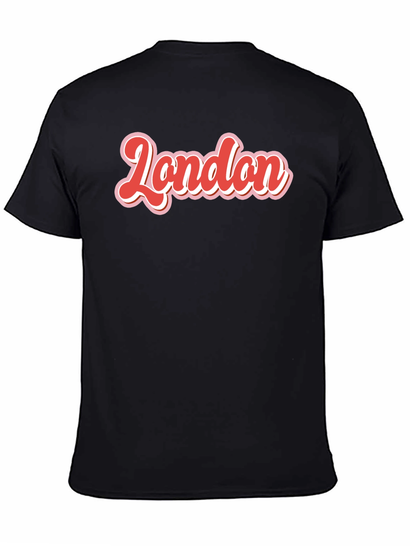 Retro London T-Shirt - Bold Red & White Graphic