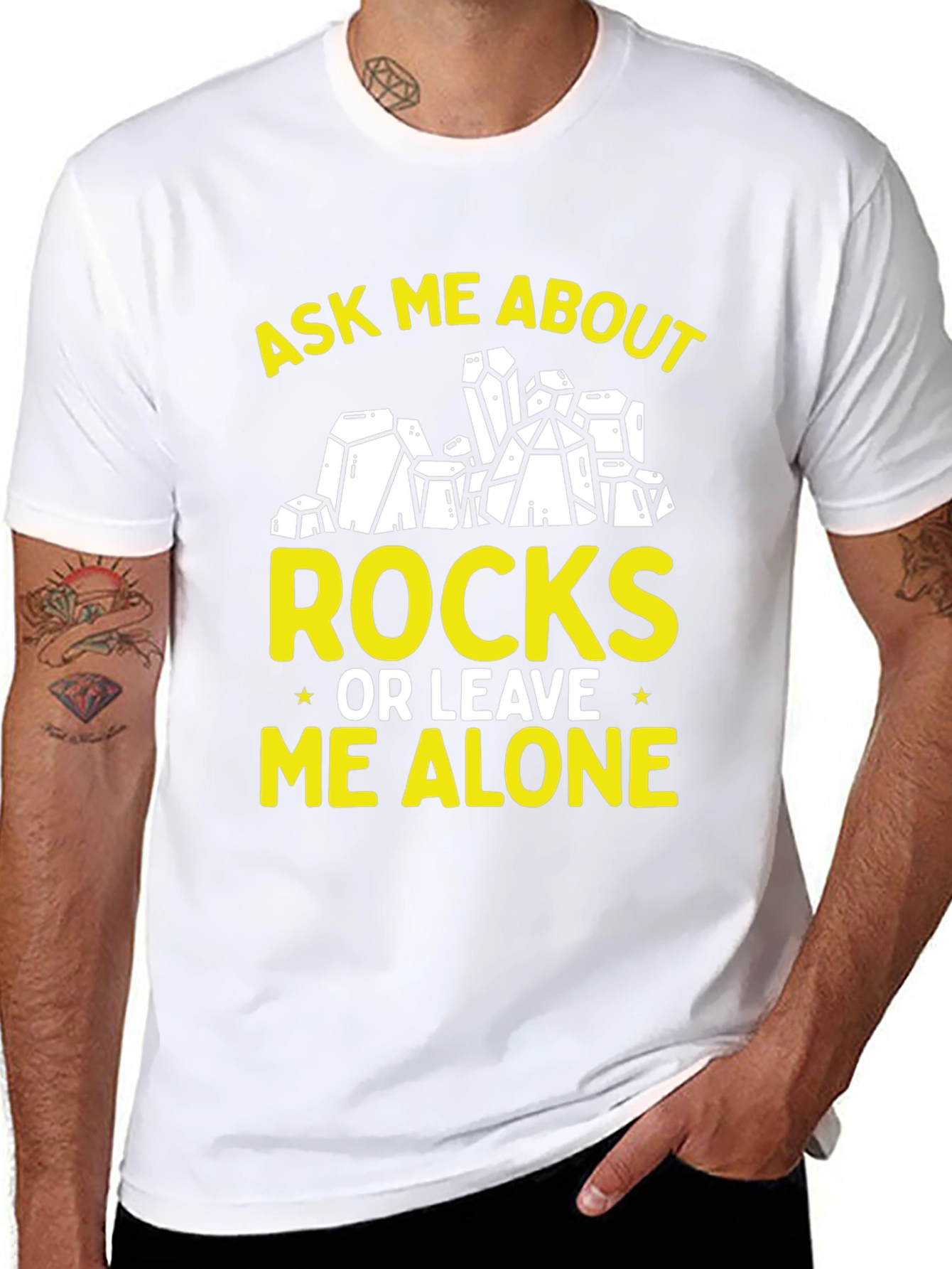 Ask Me About Rocks Graphic Tee