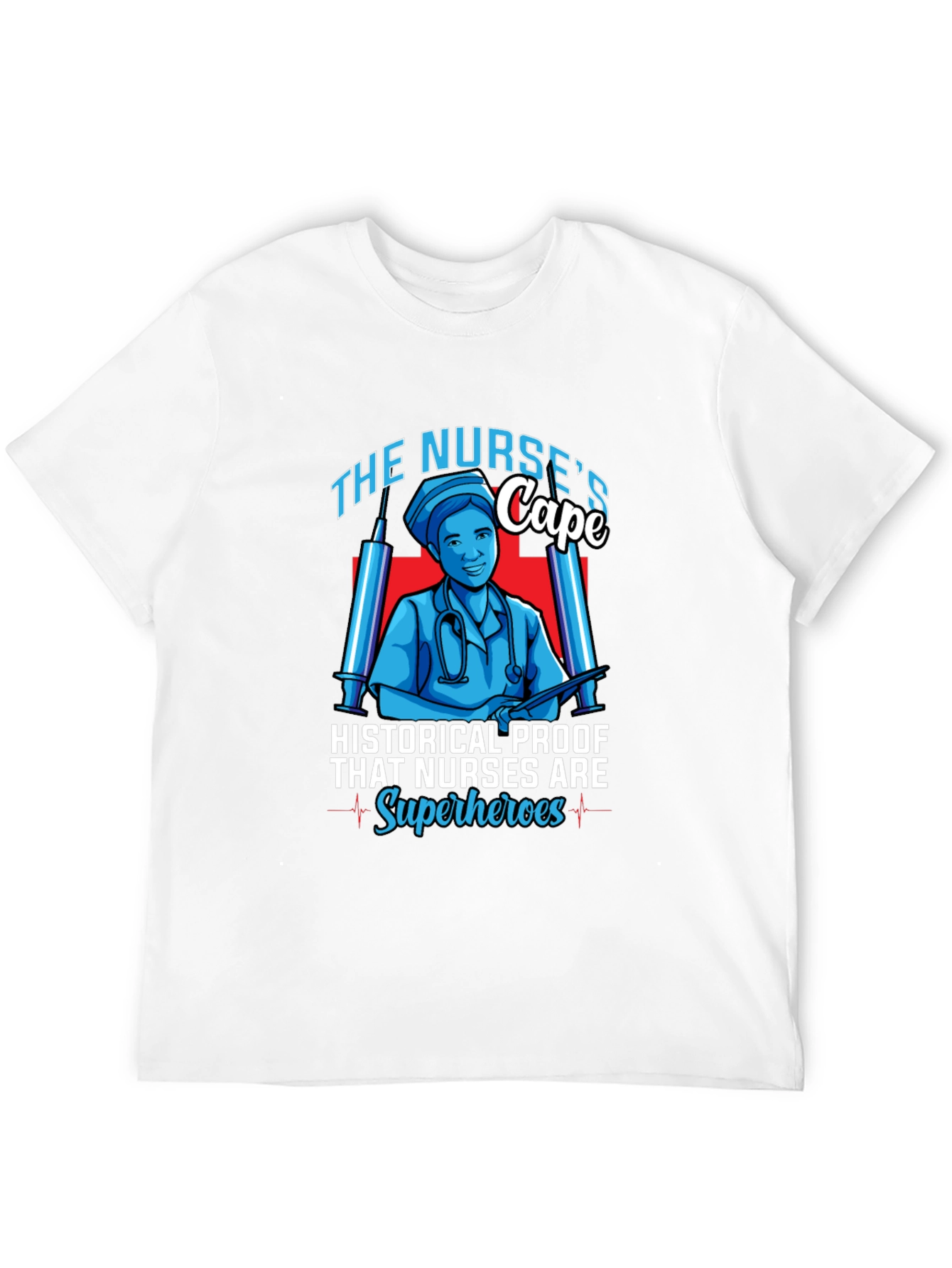 Nurse Superhero Graphic T-Shirt
