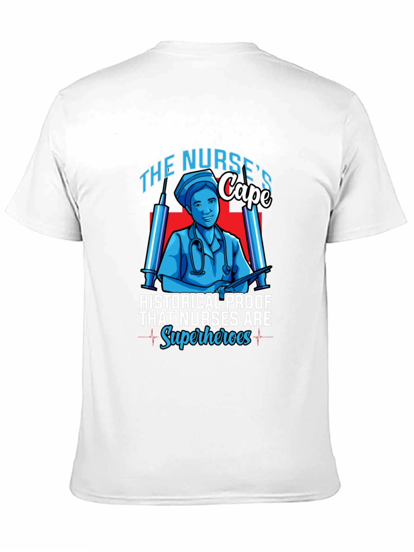 Nurse Superhero Graphic T-Shirt