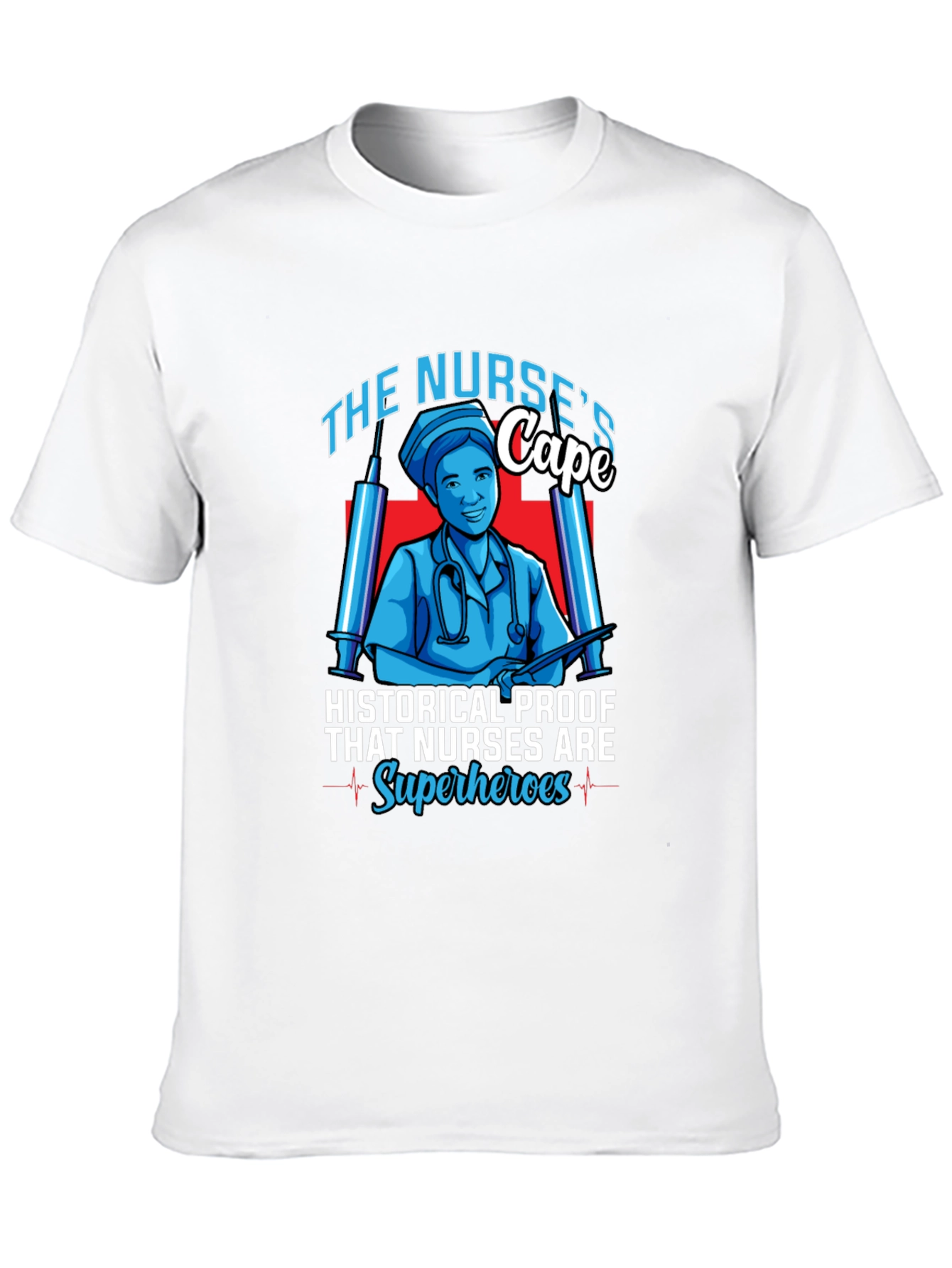 Nurse Superhero Graphic T-Shirt