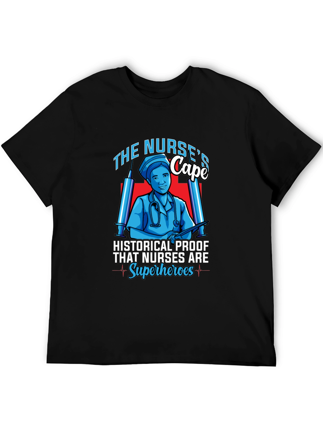 Nurse Superhero Graphic T-Shirt