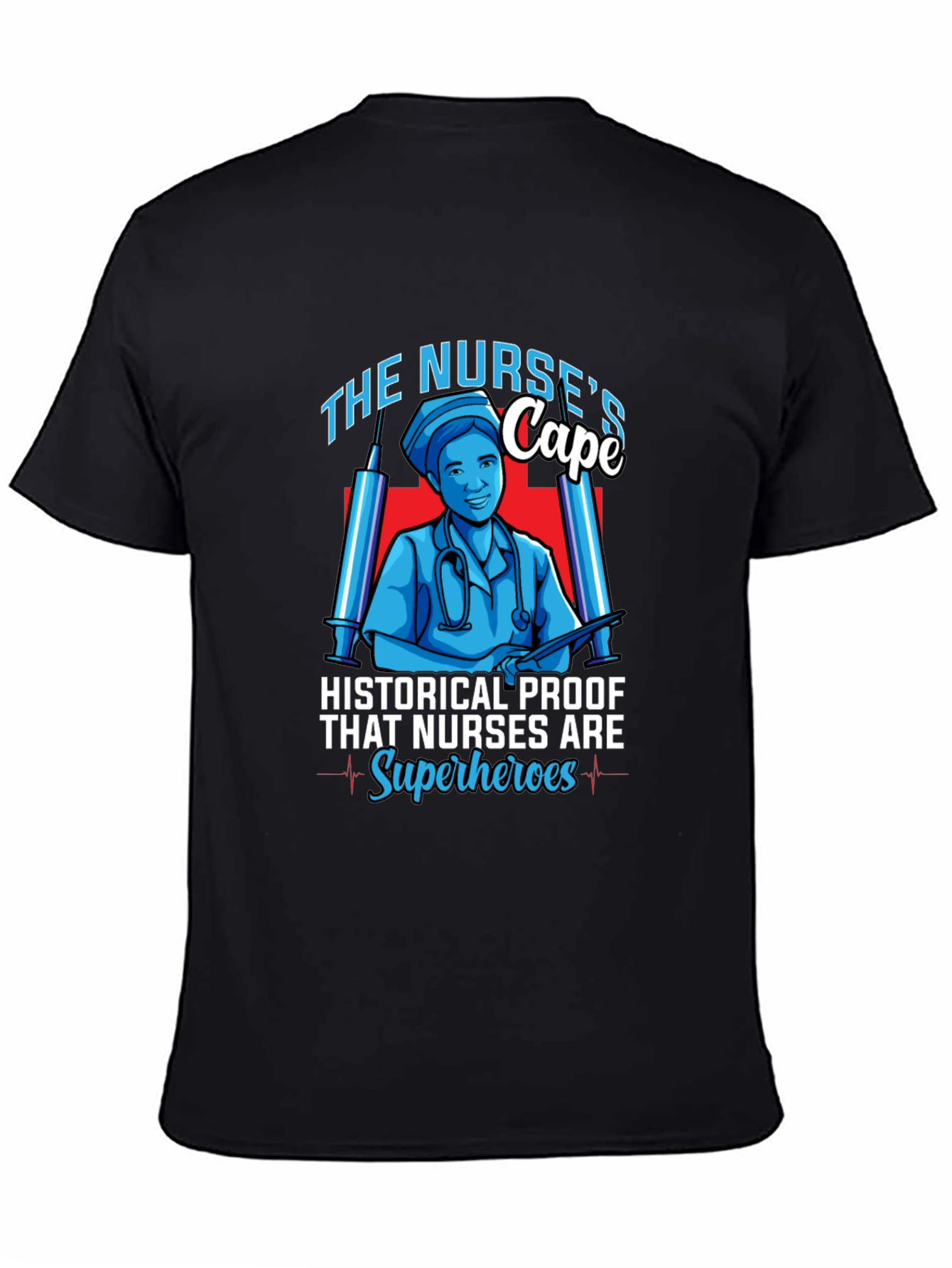Nurse Superhero Graphic T-Shirt