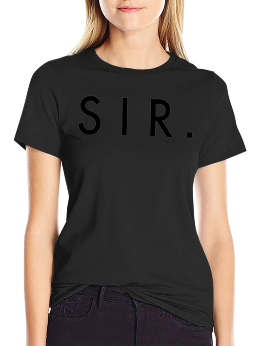 SIR Graphic Tee - Mens Casual Black T-Shirt