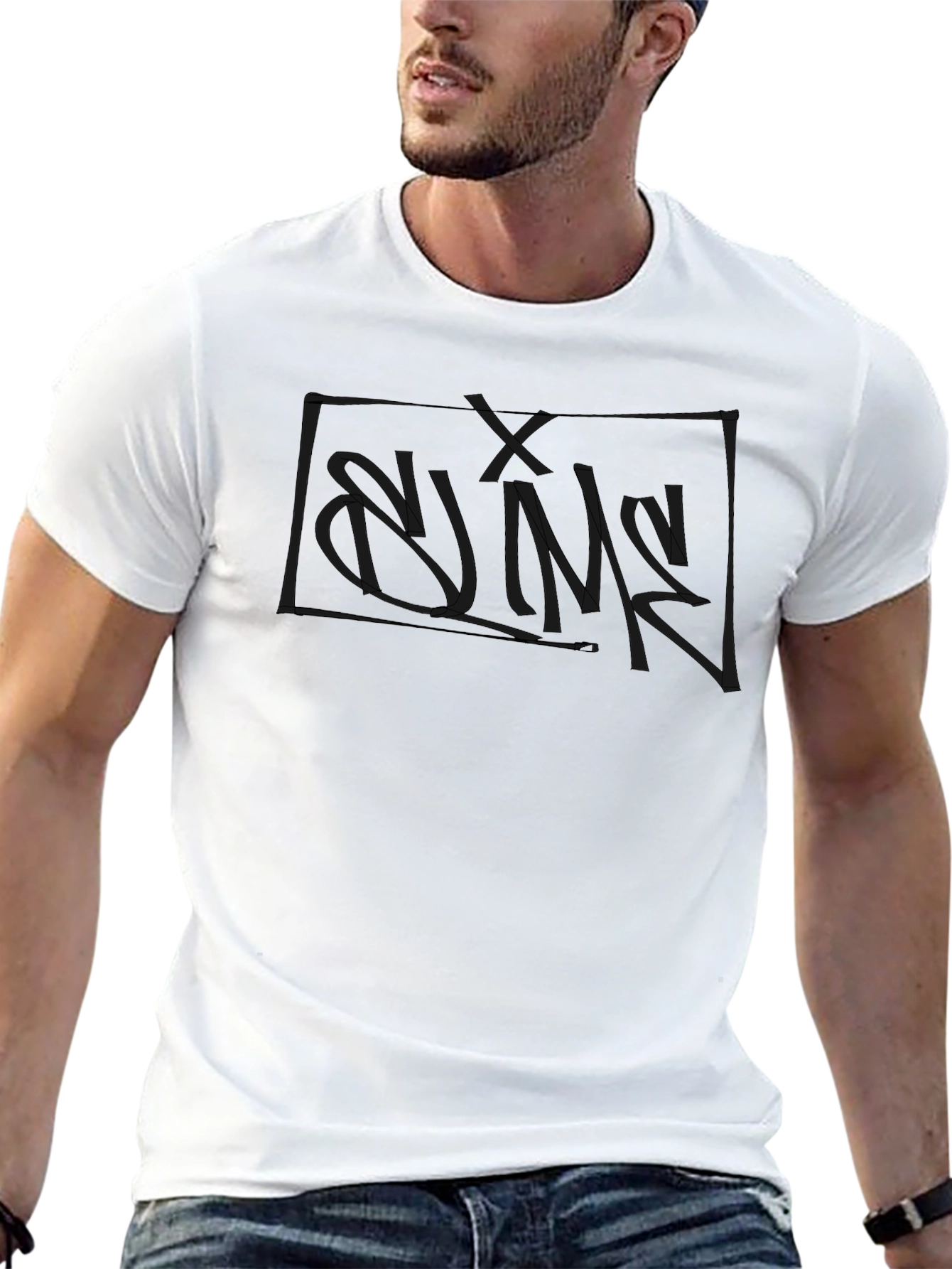Minimalist Black Graphic Tee - Urban Style