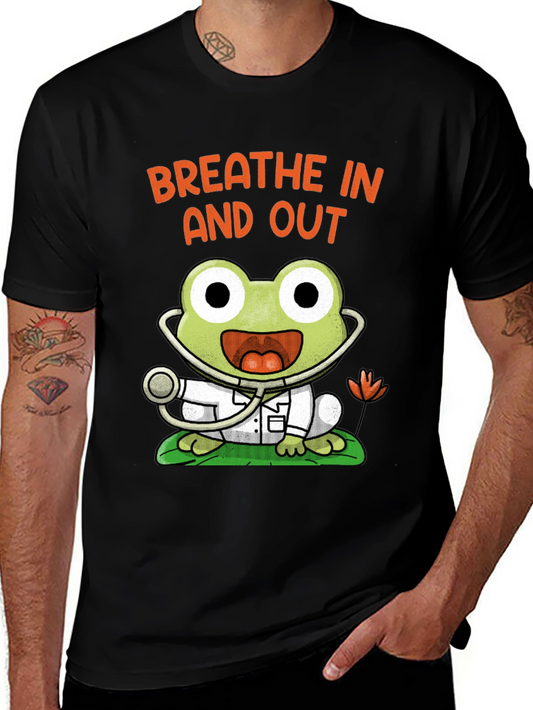 Frog Doctor T-Shirt - Breathe In And Out Funny Tee