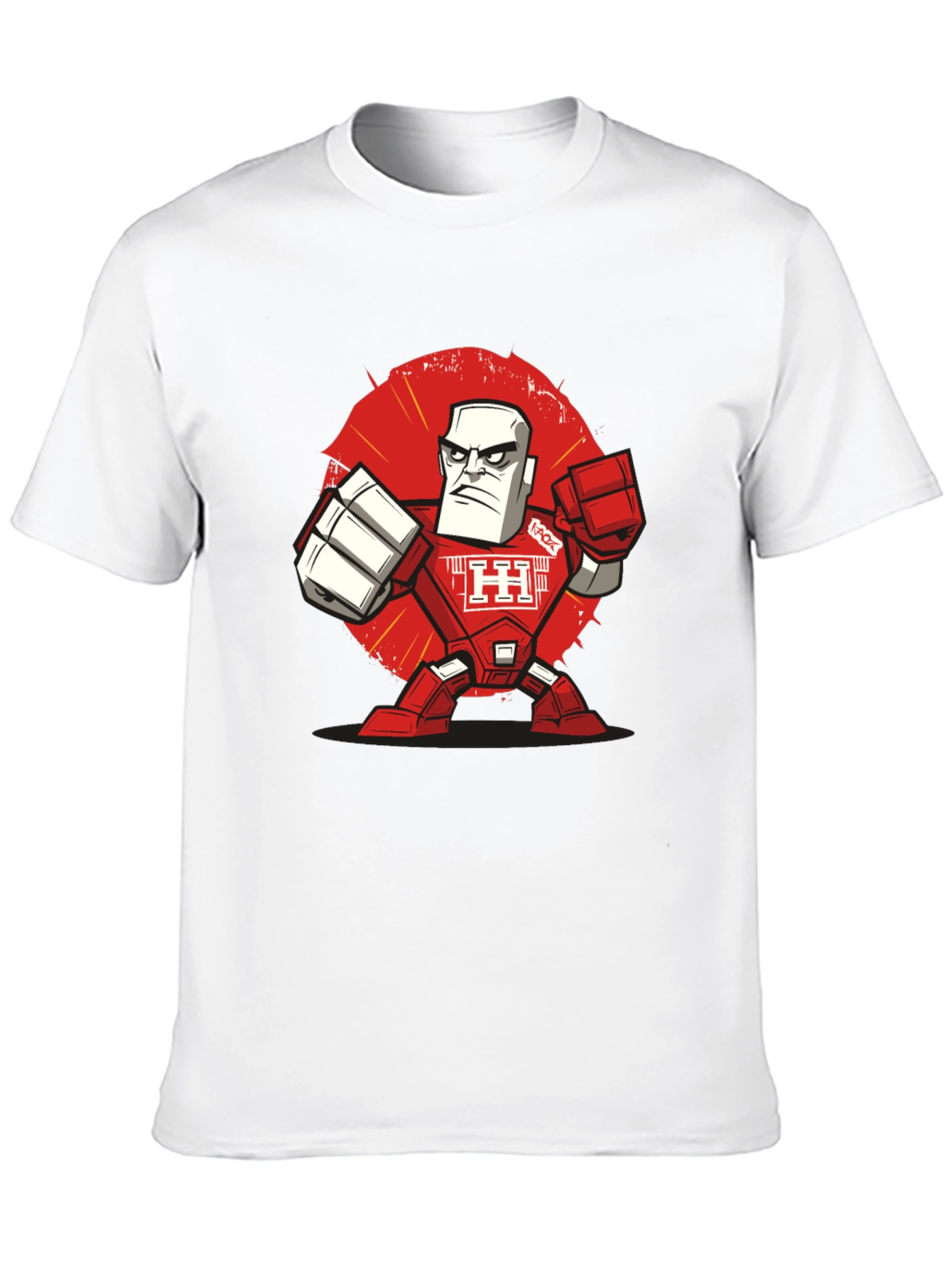 Robot Warrior Graphic Tee - Black