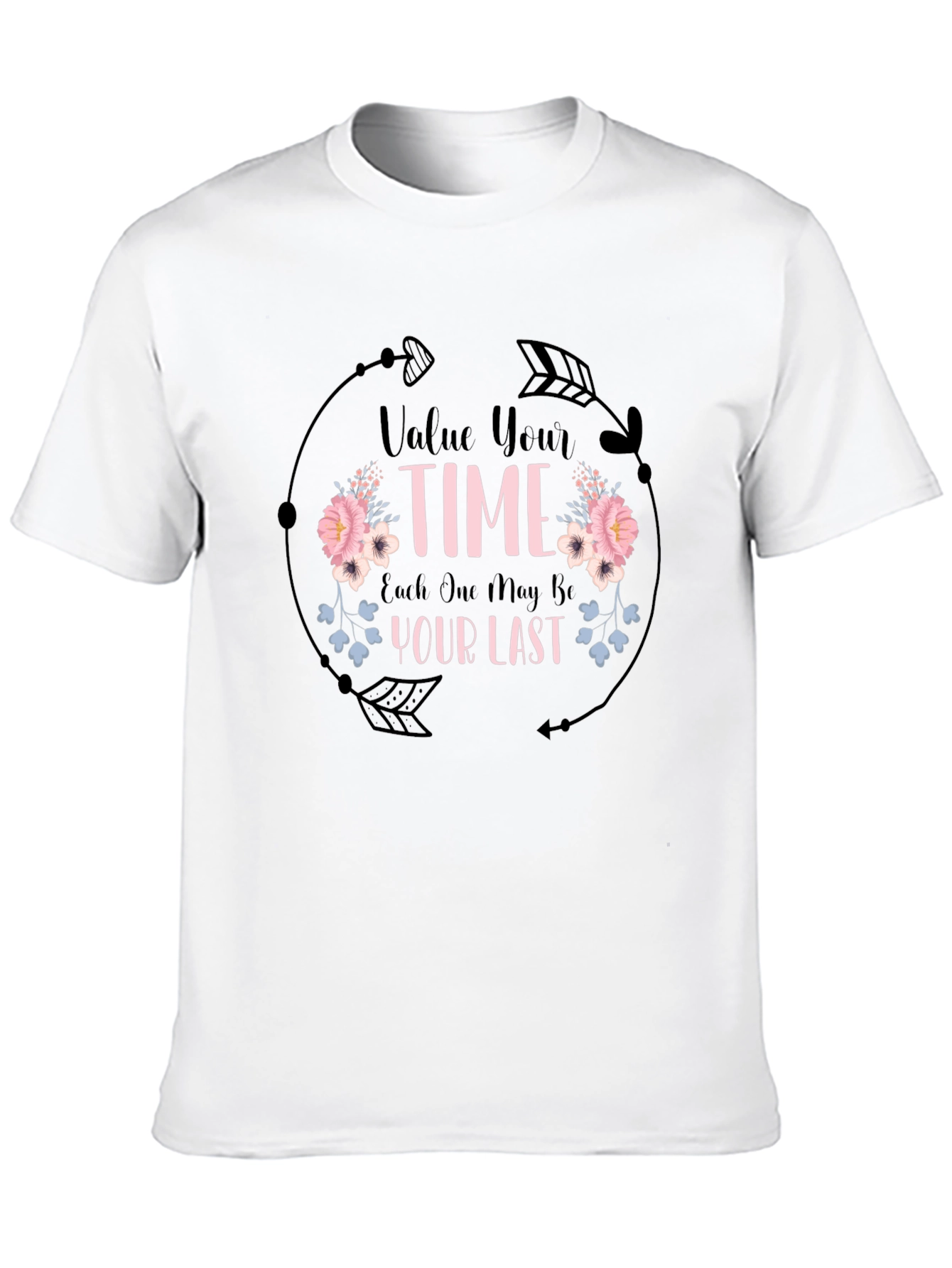 Value Your Time Graphic Tee - Black