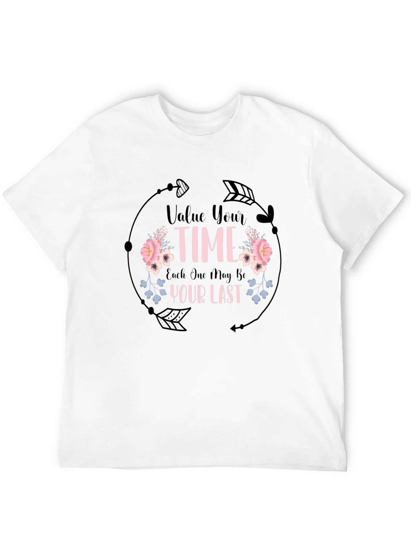Value Your Time Graphic Tee - Black