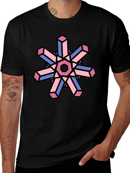 Geometric Illusion T-Shirt - Abstract Art Tee