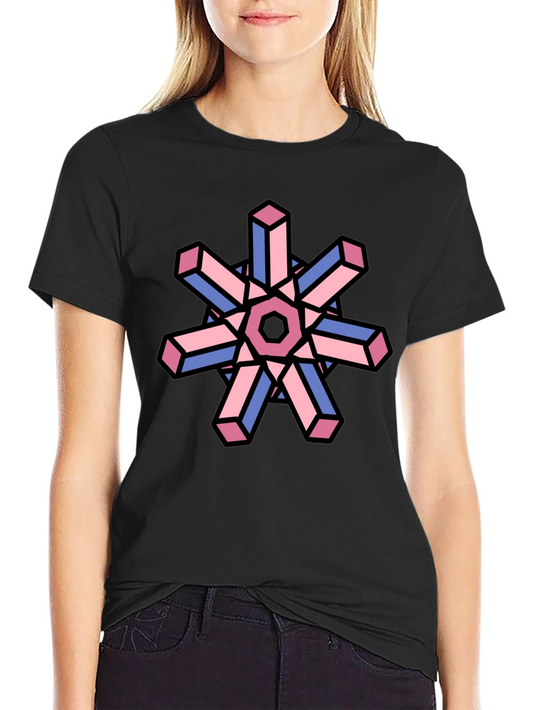Geometric Illusion T-Shirt - Abstract Art Tee