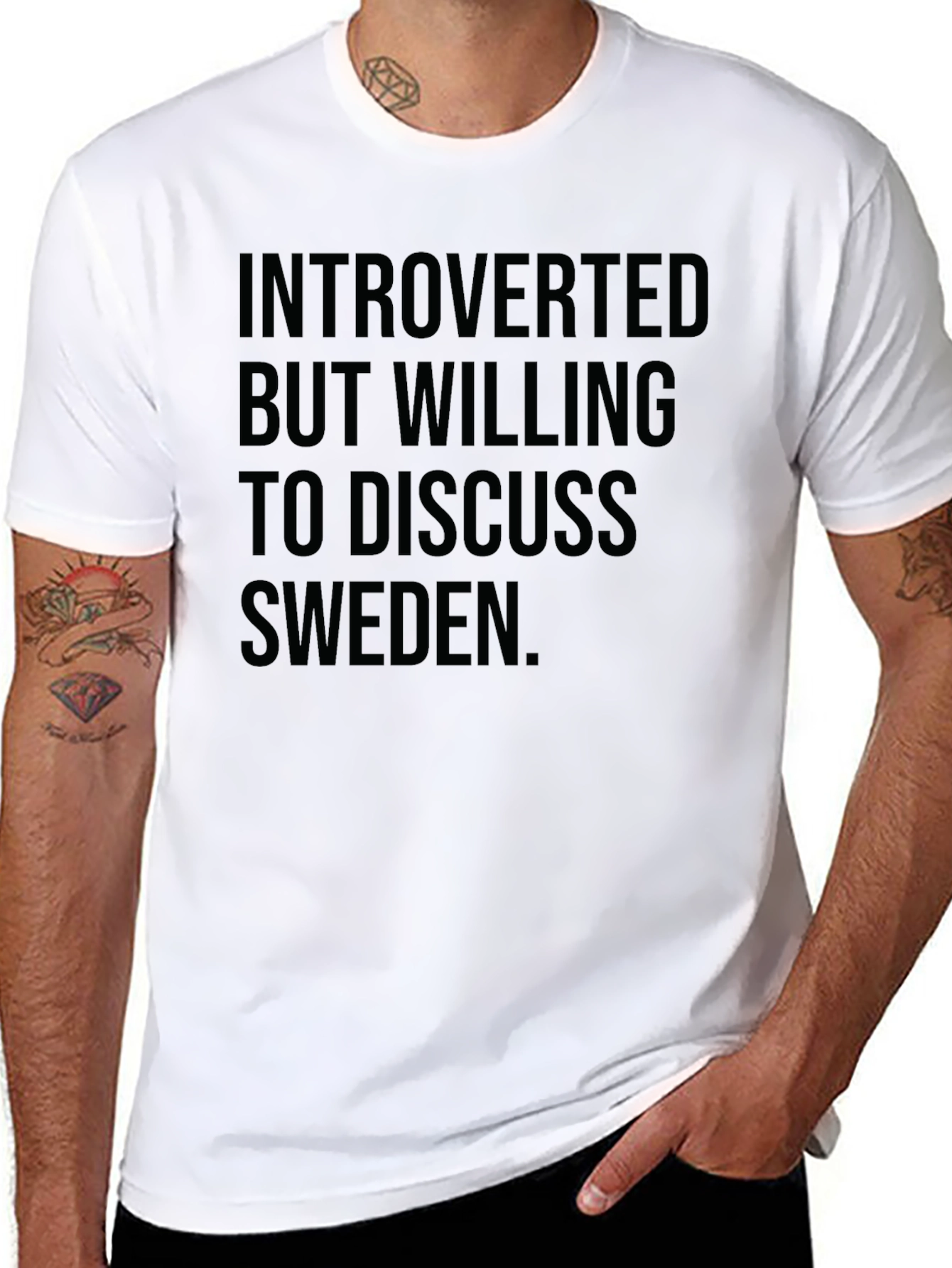 Introverted Sweden T-Shirt - Funny Statement Tee