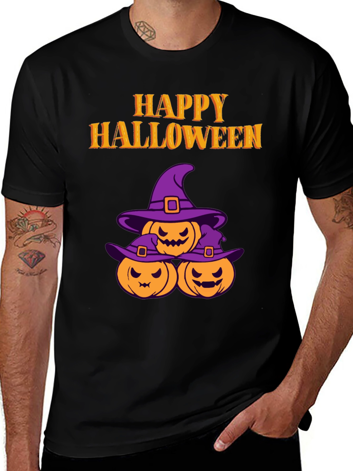 Happy Halloween Pumpkin Witch T-Shirt