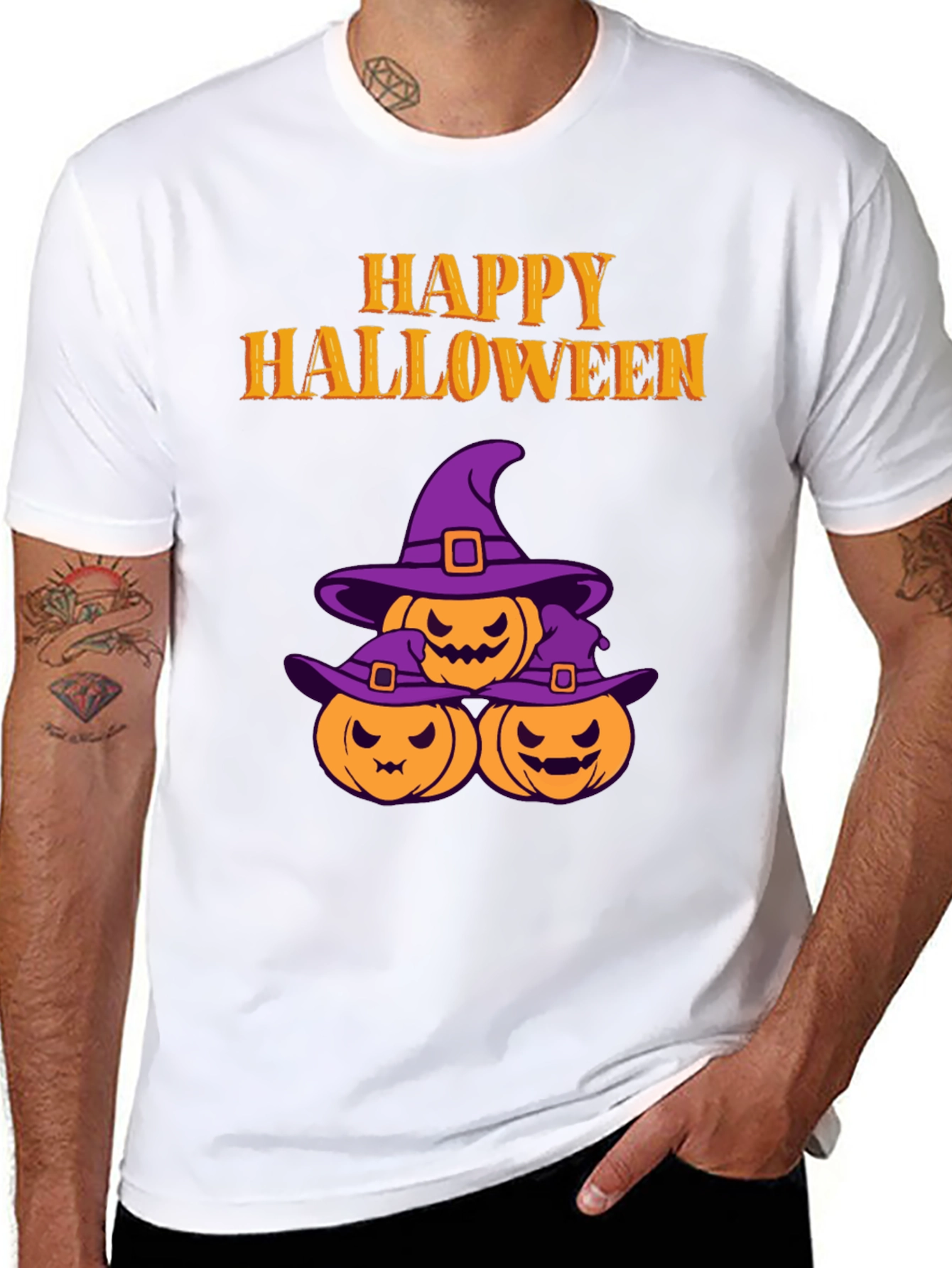 Happy Halloween Pumpkin Witch T-Shirt