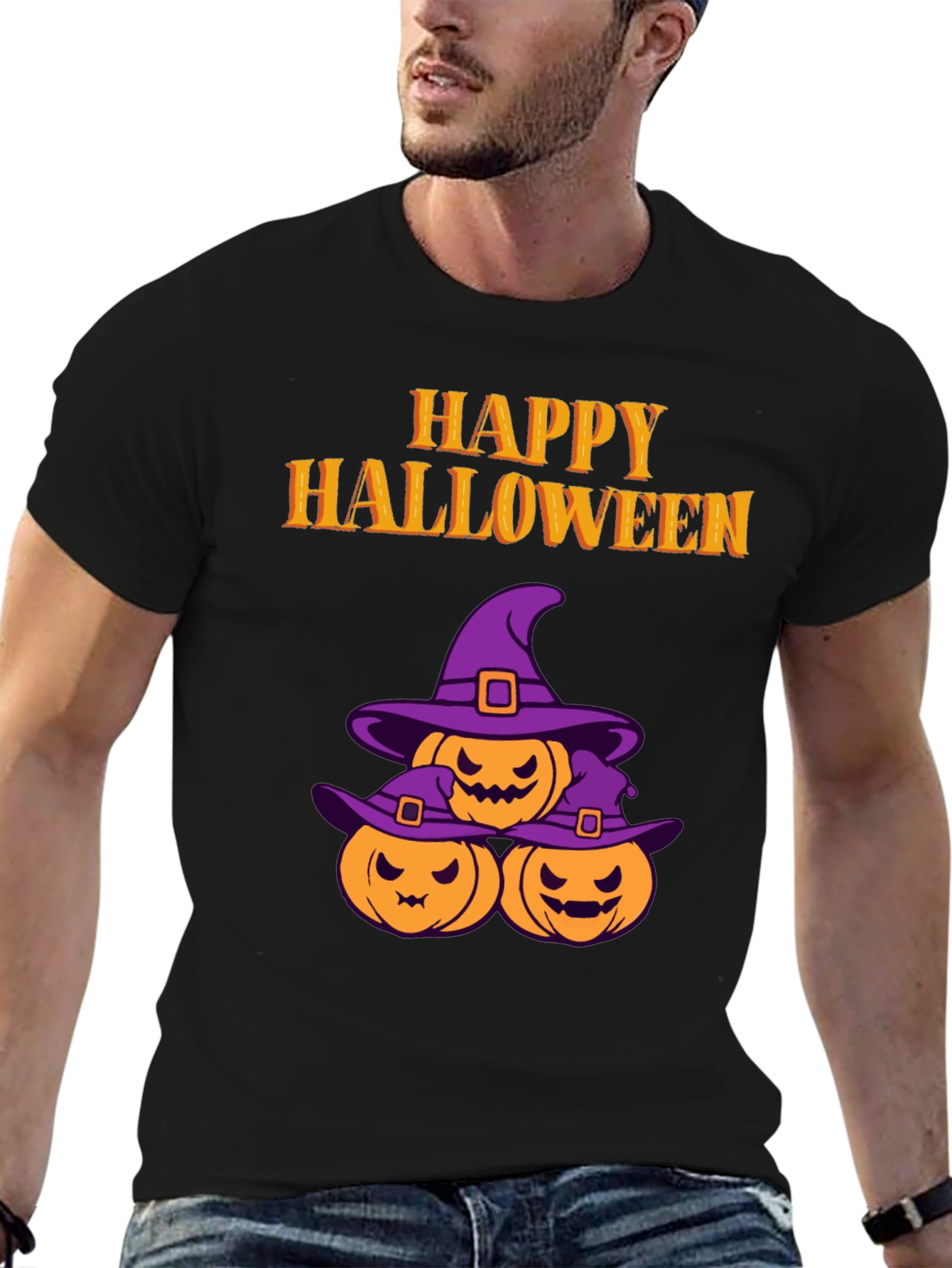 Happy Halloween Pumpkin Witch T-Shirt