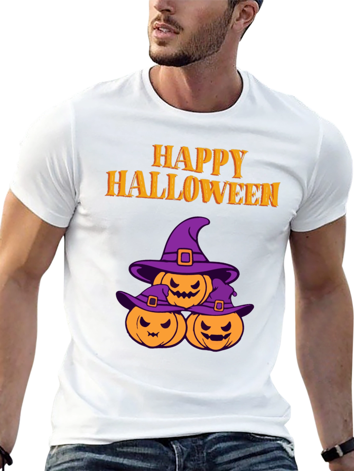 Happy Halloween Pumpkin Witch T-Shirt