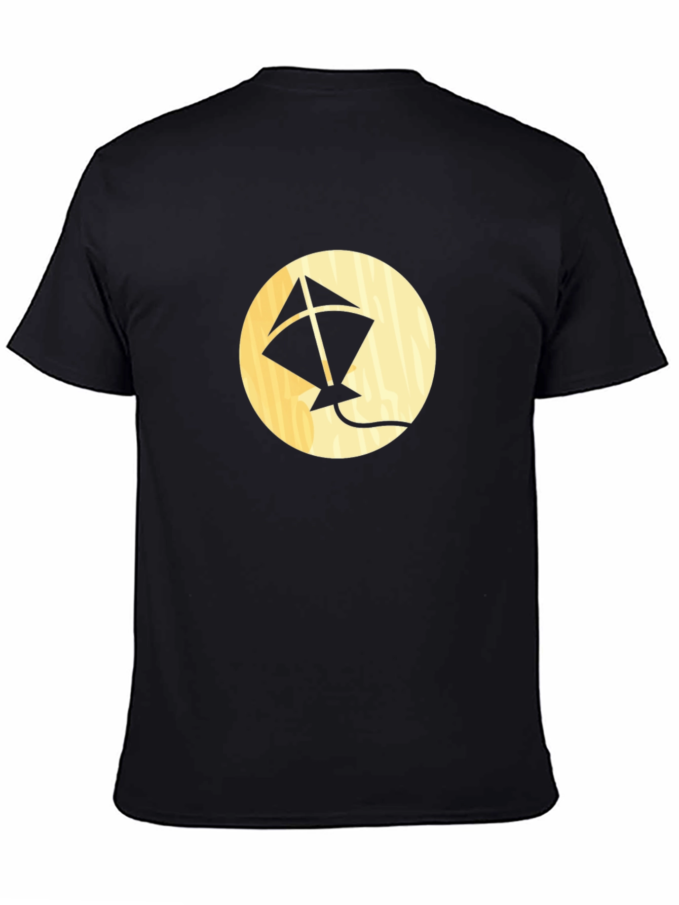 Kite Graphic Tee - Black Cotton Casual Shirt