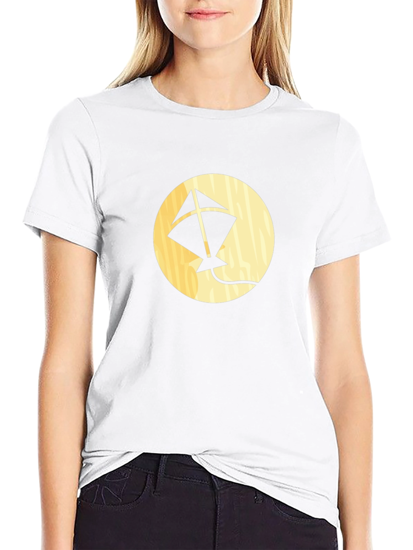 Kite Graphic Tee - Black Cotton Casual Shirt