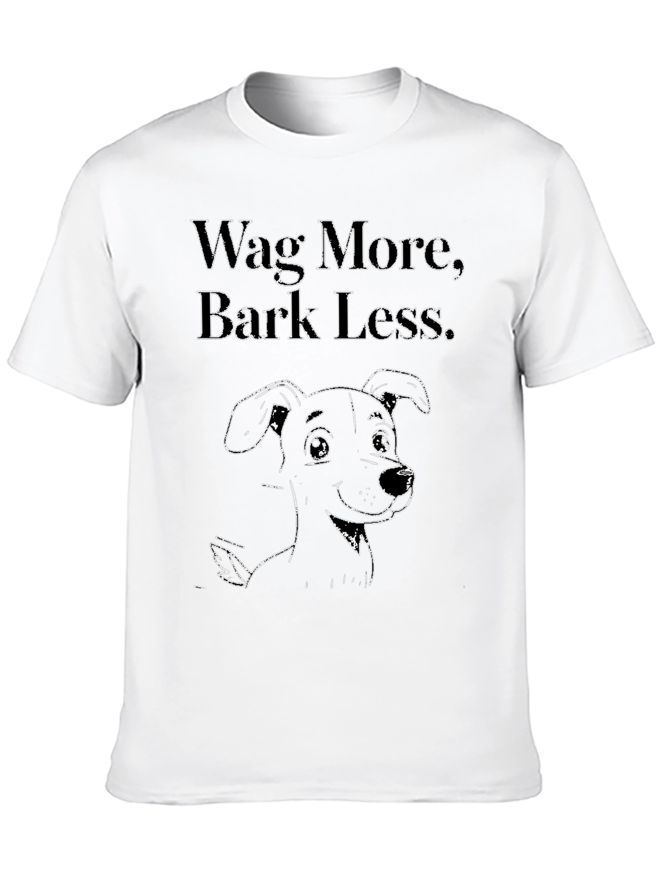 Wag More Bark Less Dog Graphic Tee