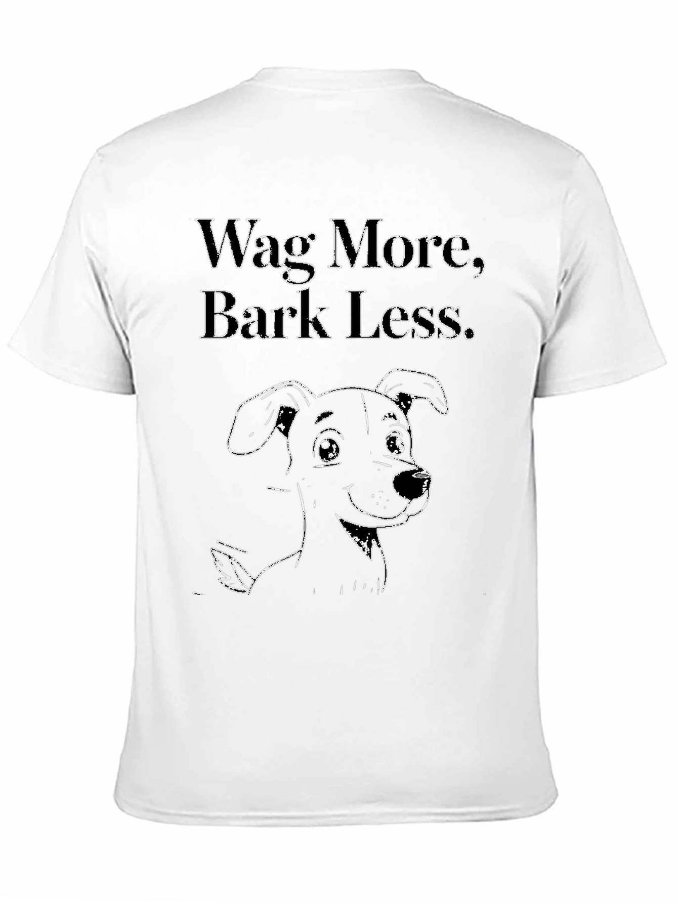 Wag More Bark Less Dog Graphic Tee