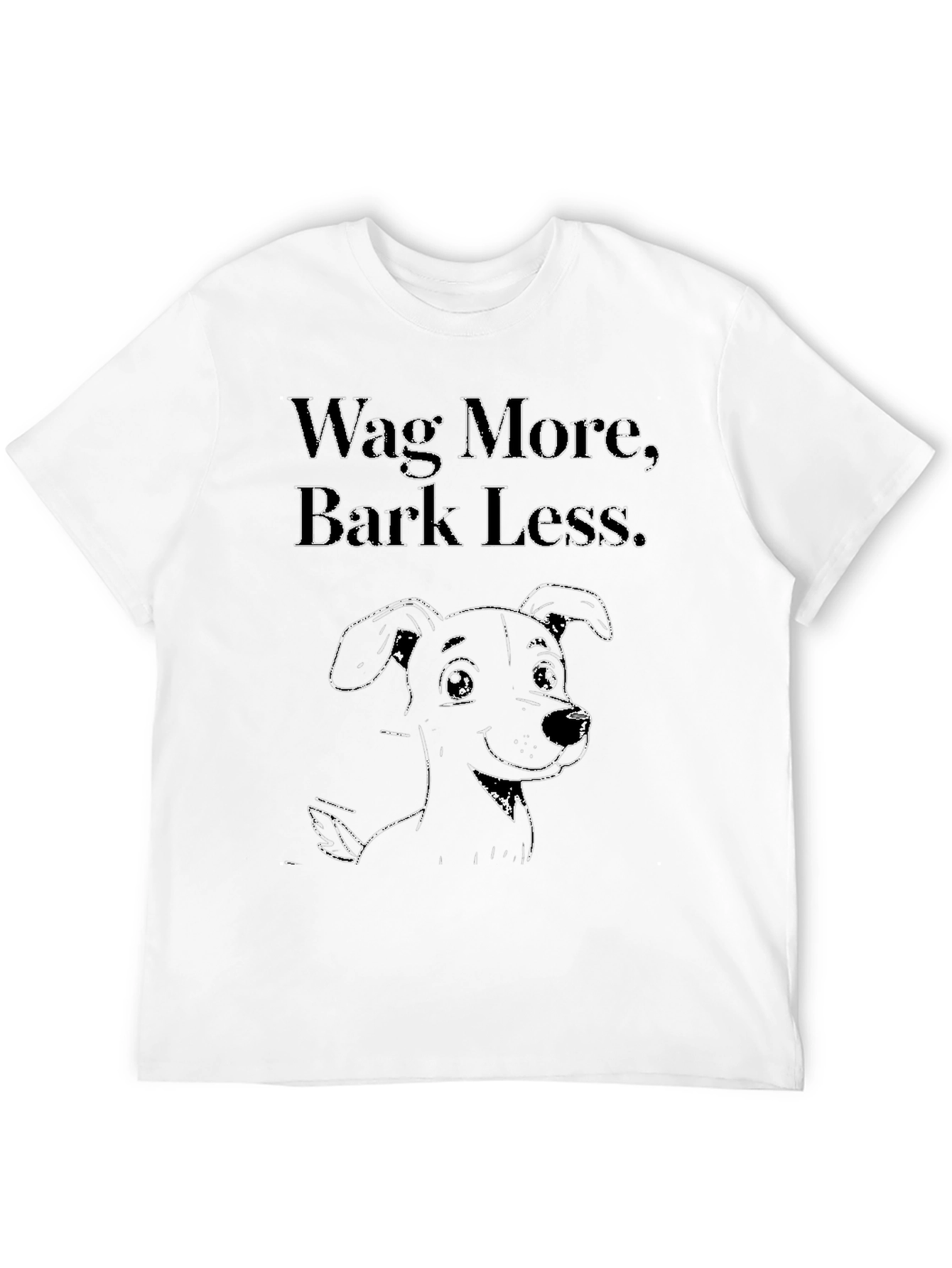 Wag More Bark Less Dog Graphic Tee