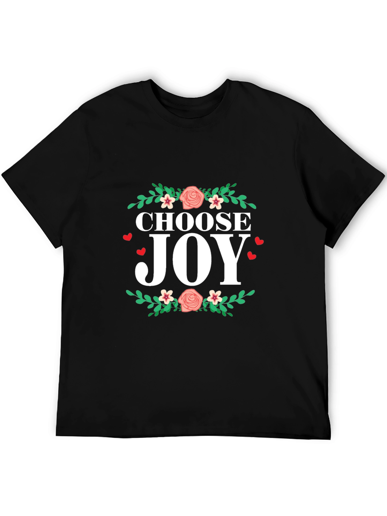 Choose Joy Floral Graphic T-Shirt