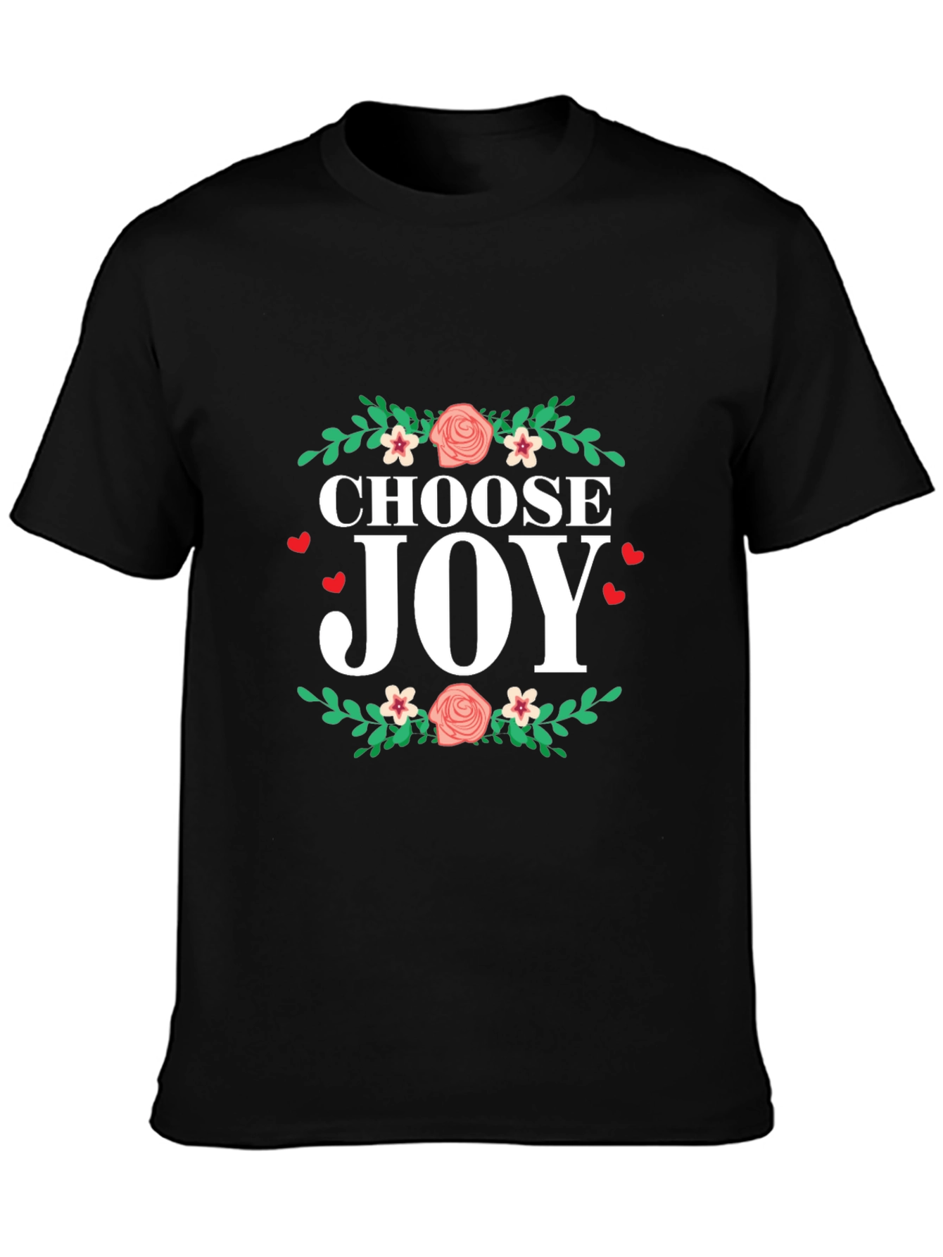 Choose Joy Floral Graphic T-Shirt