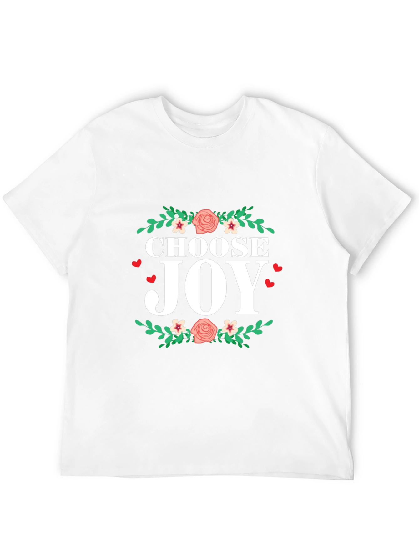 Choose Joy Floral Graphic T-Shirt