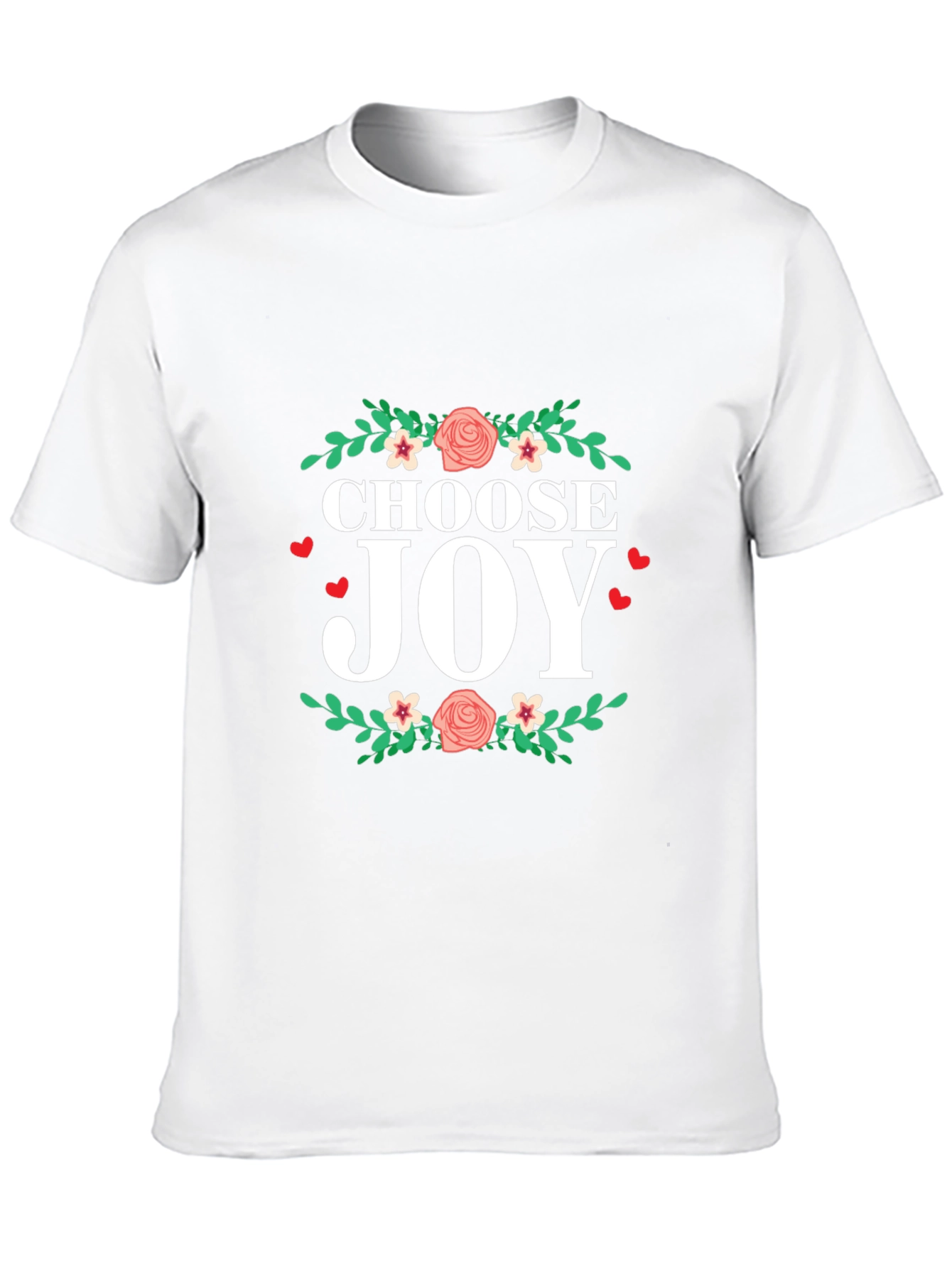 Choose Joy Floral Graphic T-Shirt