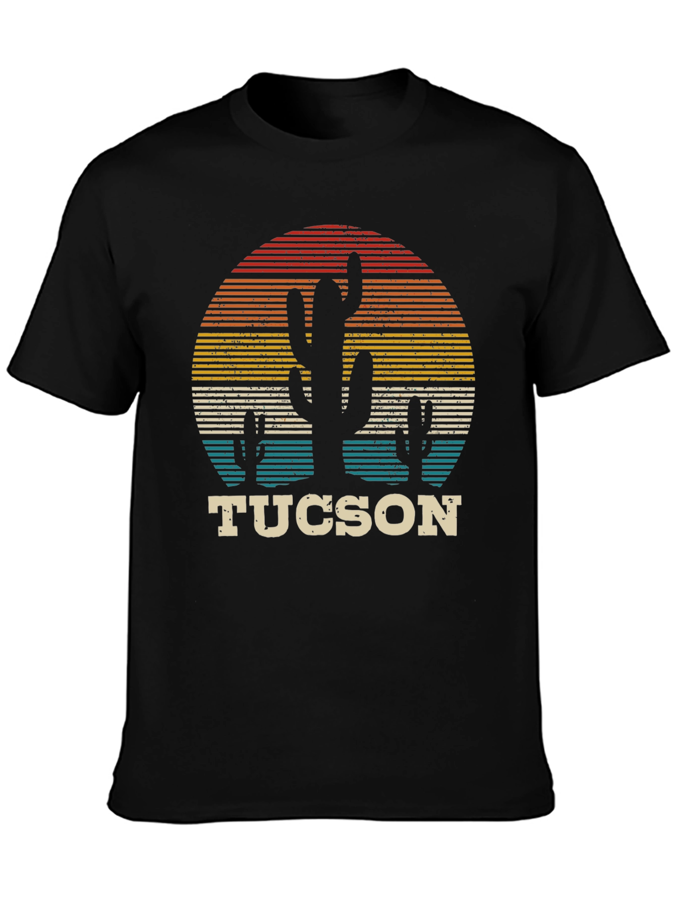 Tucson Cactus Sunset Graphic T-Shirt
