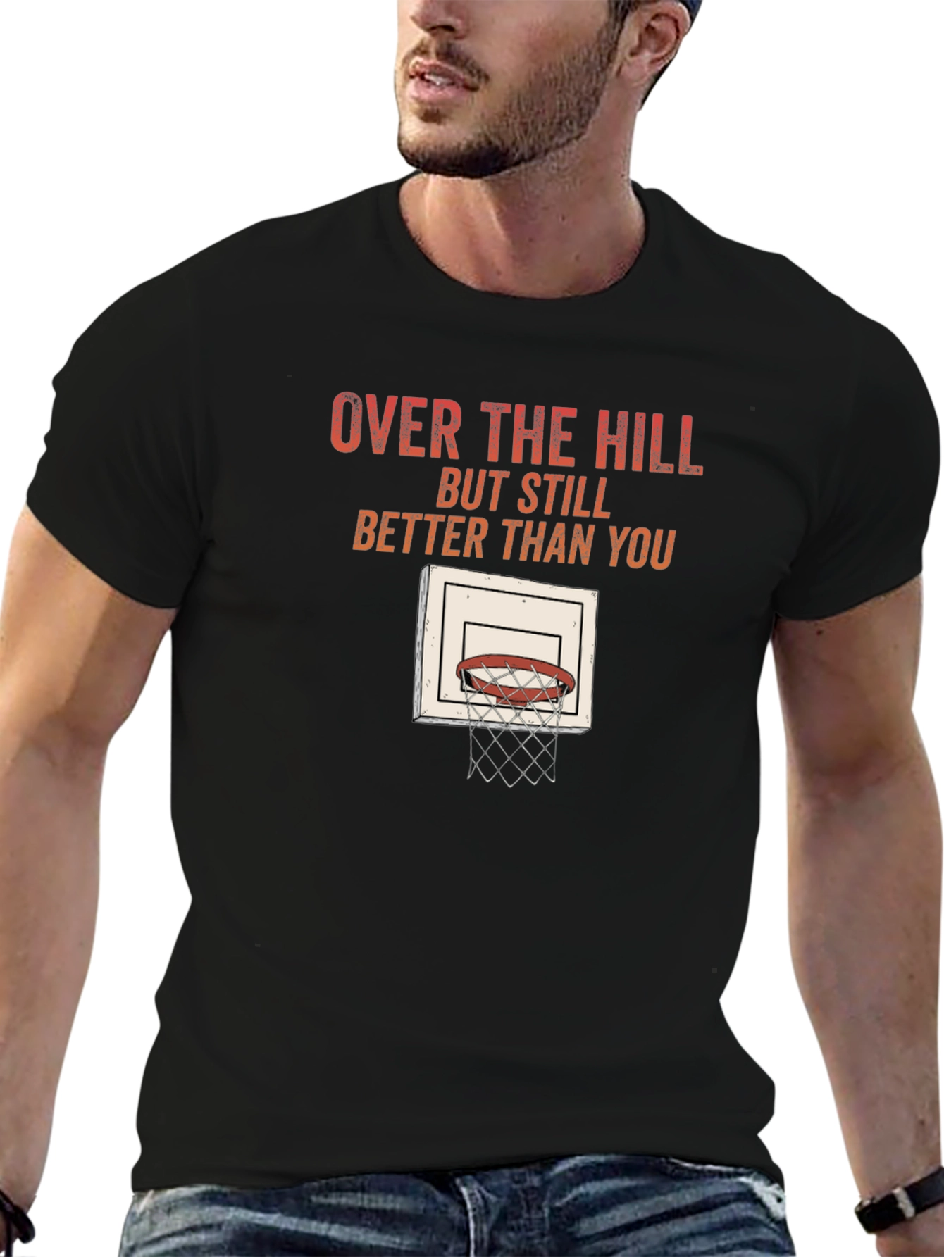 Over The Hill Basketball T-Shirt