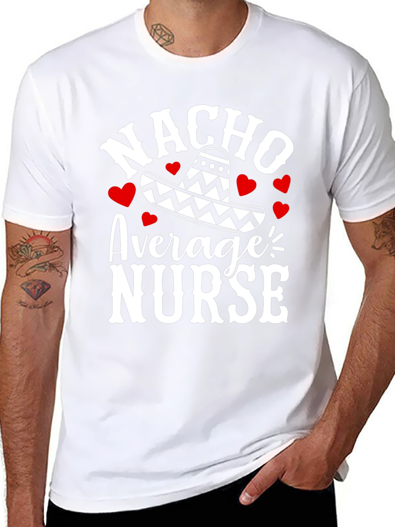 Nacho Average Nurse Graphic T-Shirt