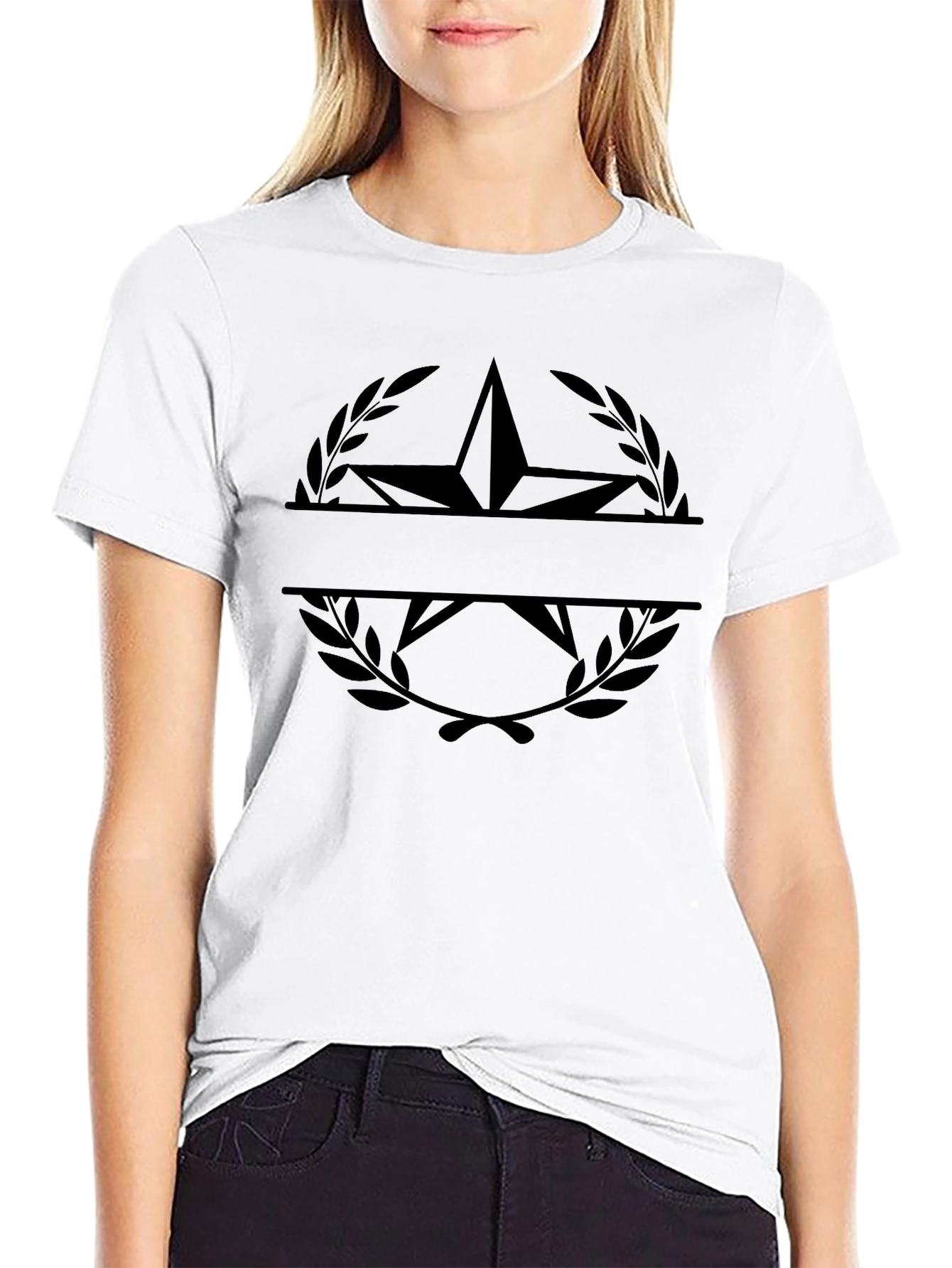 Black Star & Laurel Graphic Tee