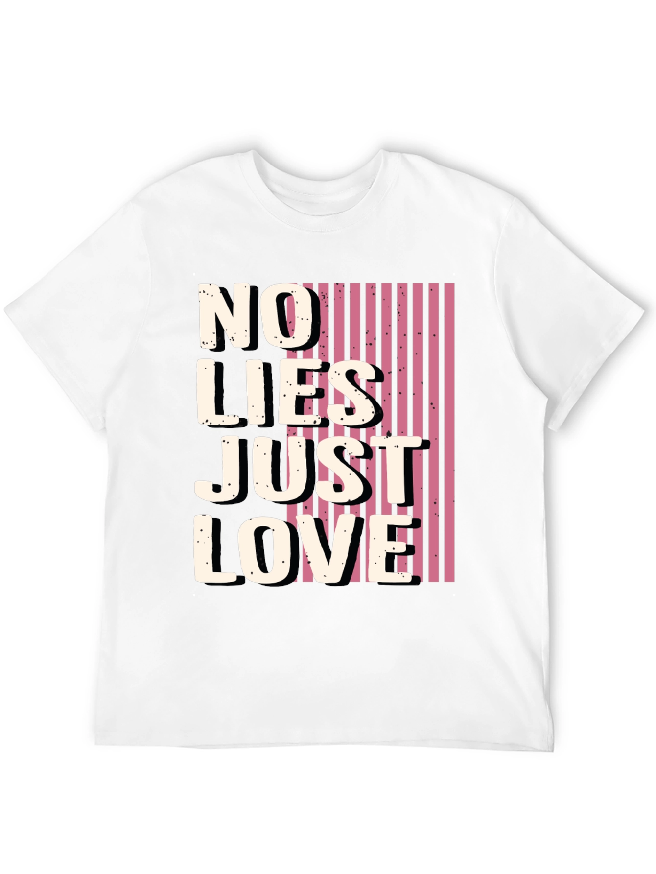 No Lies Just Love Graphic Tee - Black
