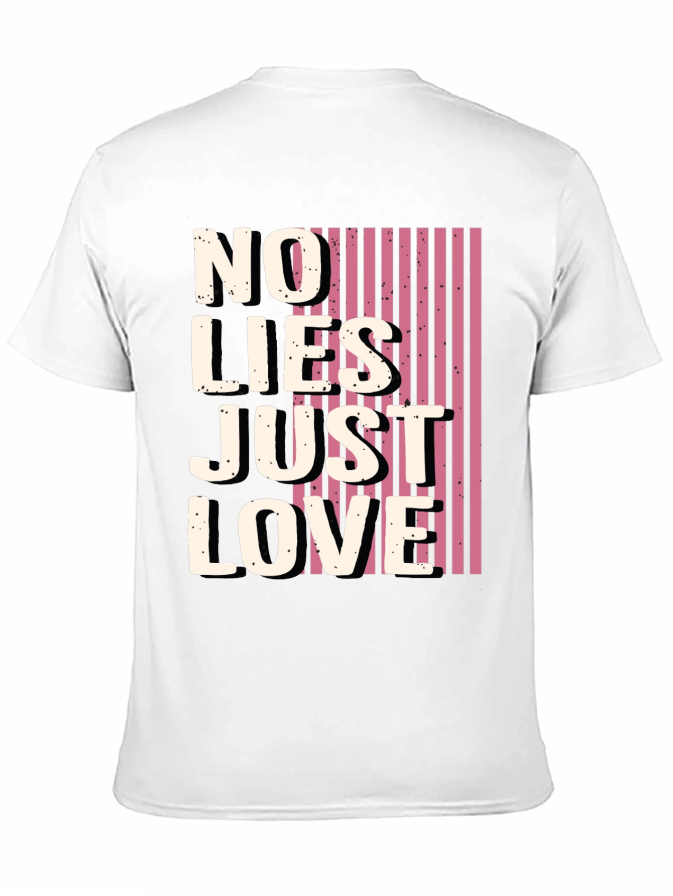 No Lies Just Love Graphic Tee - Black