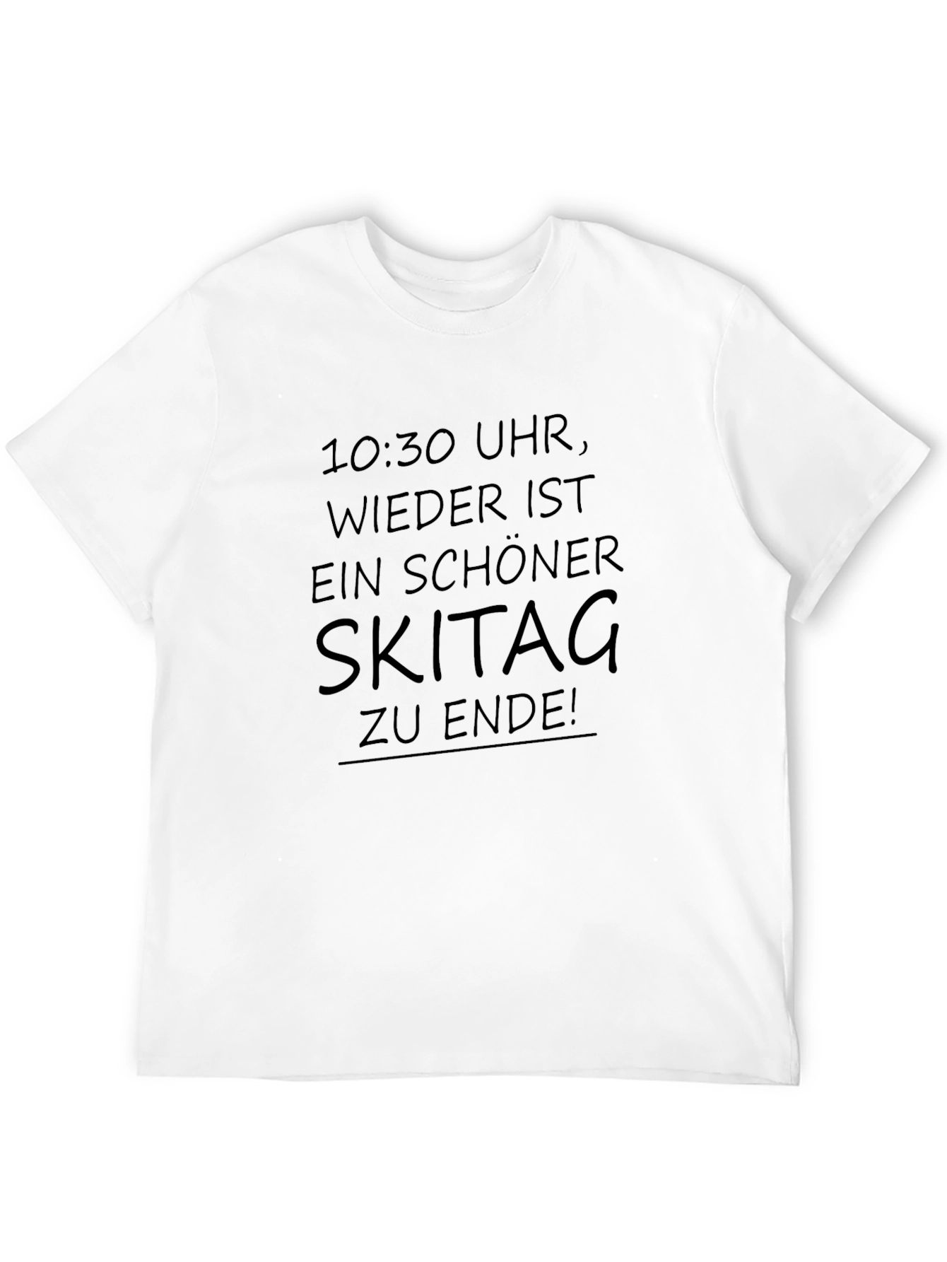 Funny Skiing T-Shirt Ski Day Ending