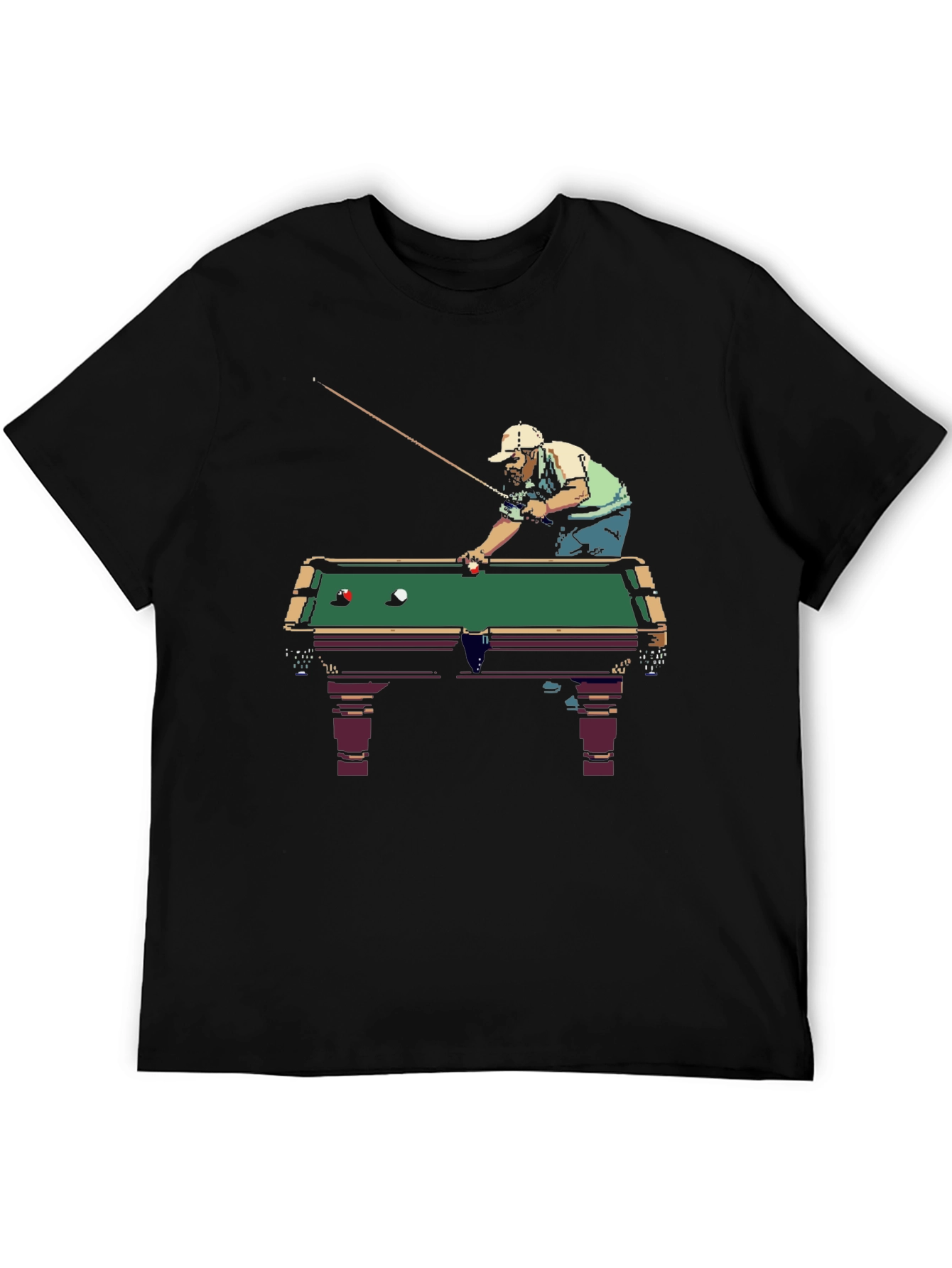 Billiard Player Graphic Tee - Cool & Casual!
