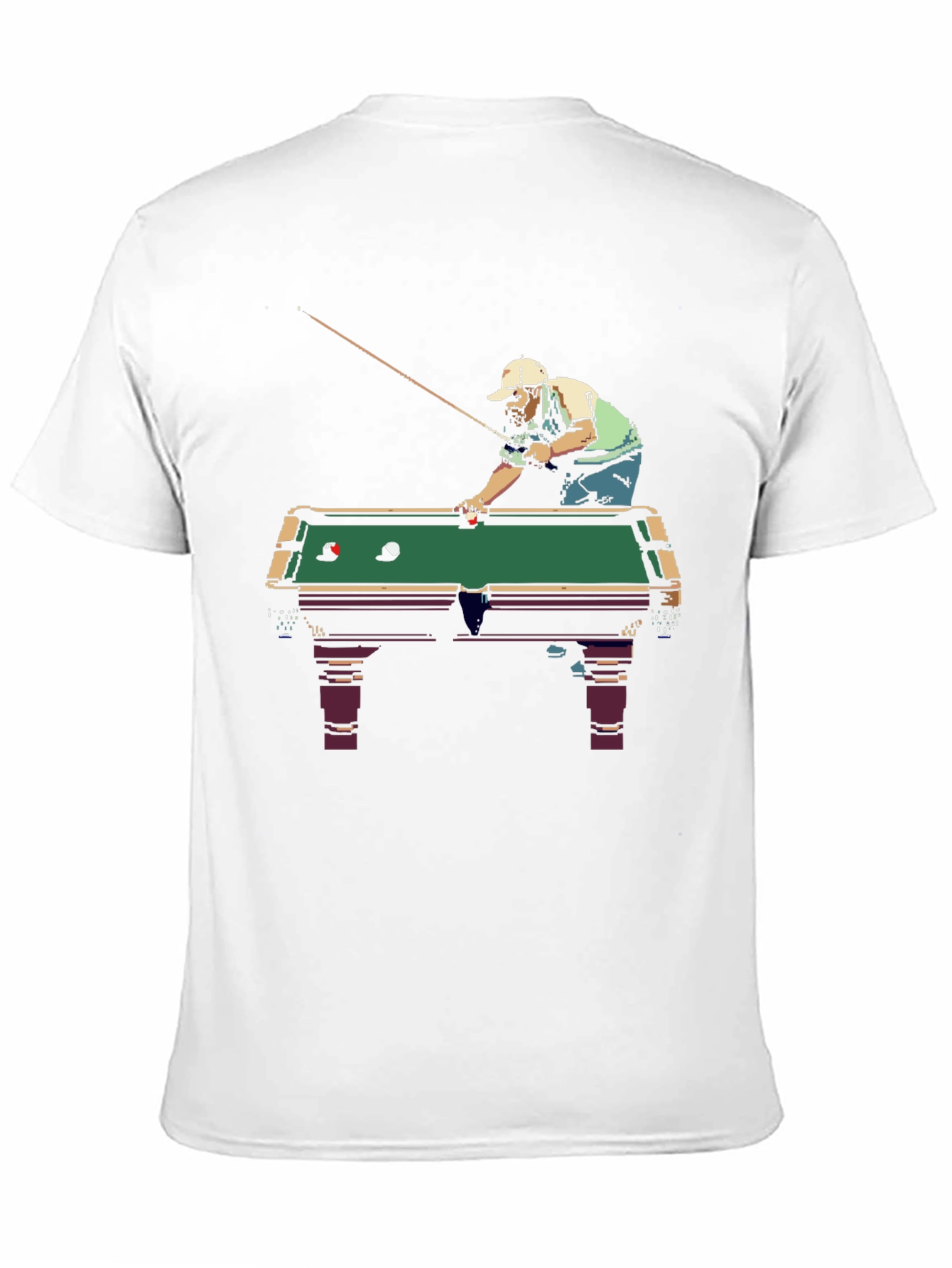 Billiard Player Graphic Tee - Cool & Casual!