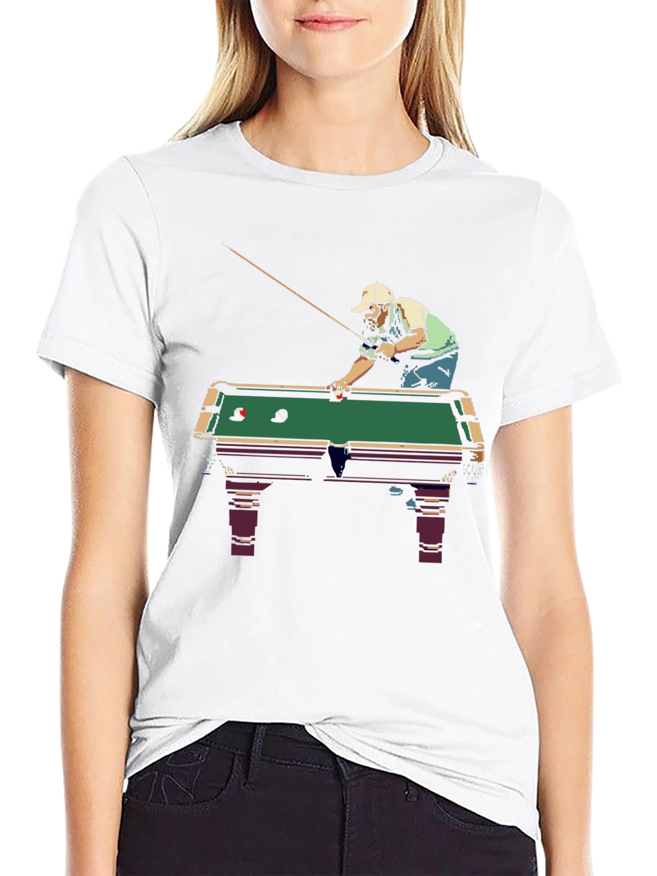 Billiard Player Graphic Tee - Cool & Casual!