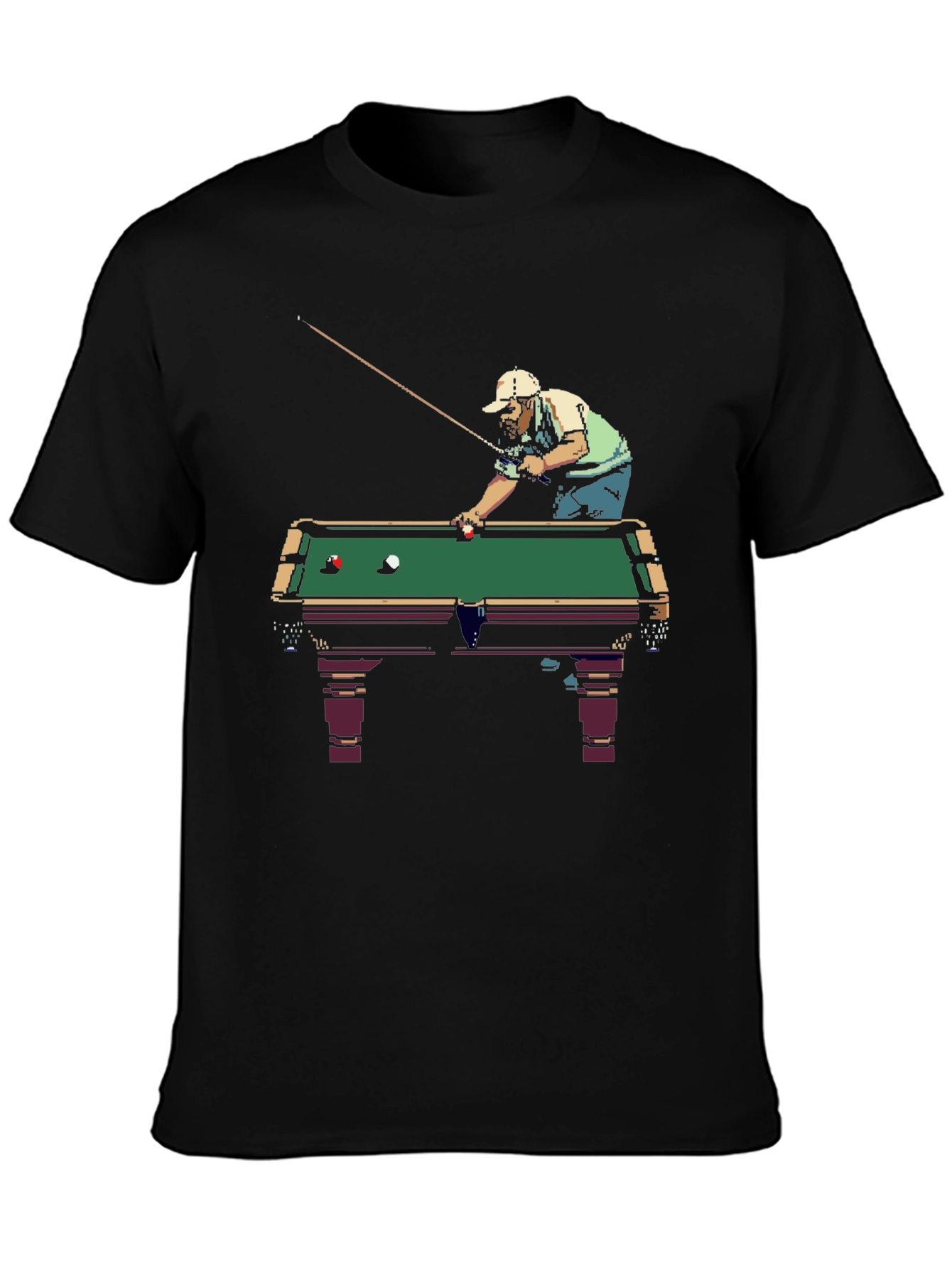 Billiard Player Graphic Tee - Cool & Casual!