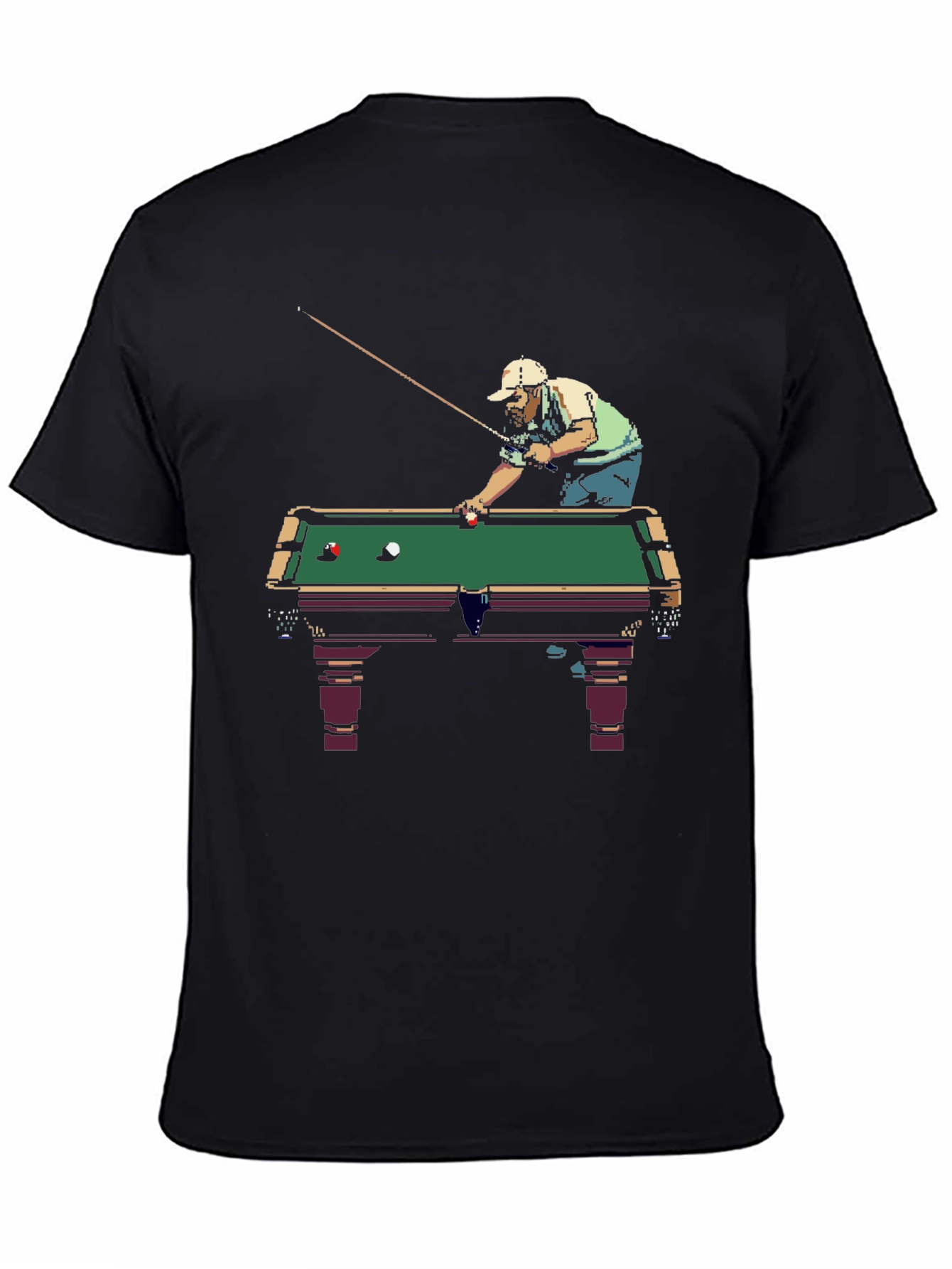 Billiard Player Graphic Tee - Cool & Casual!