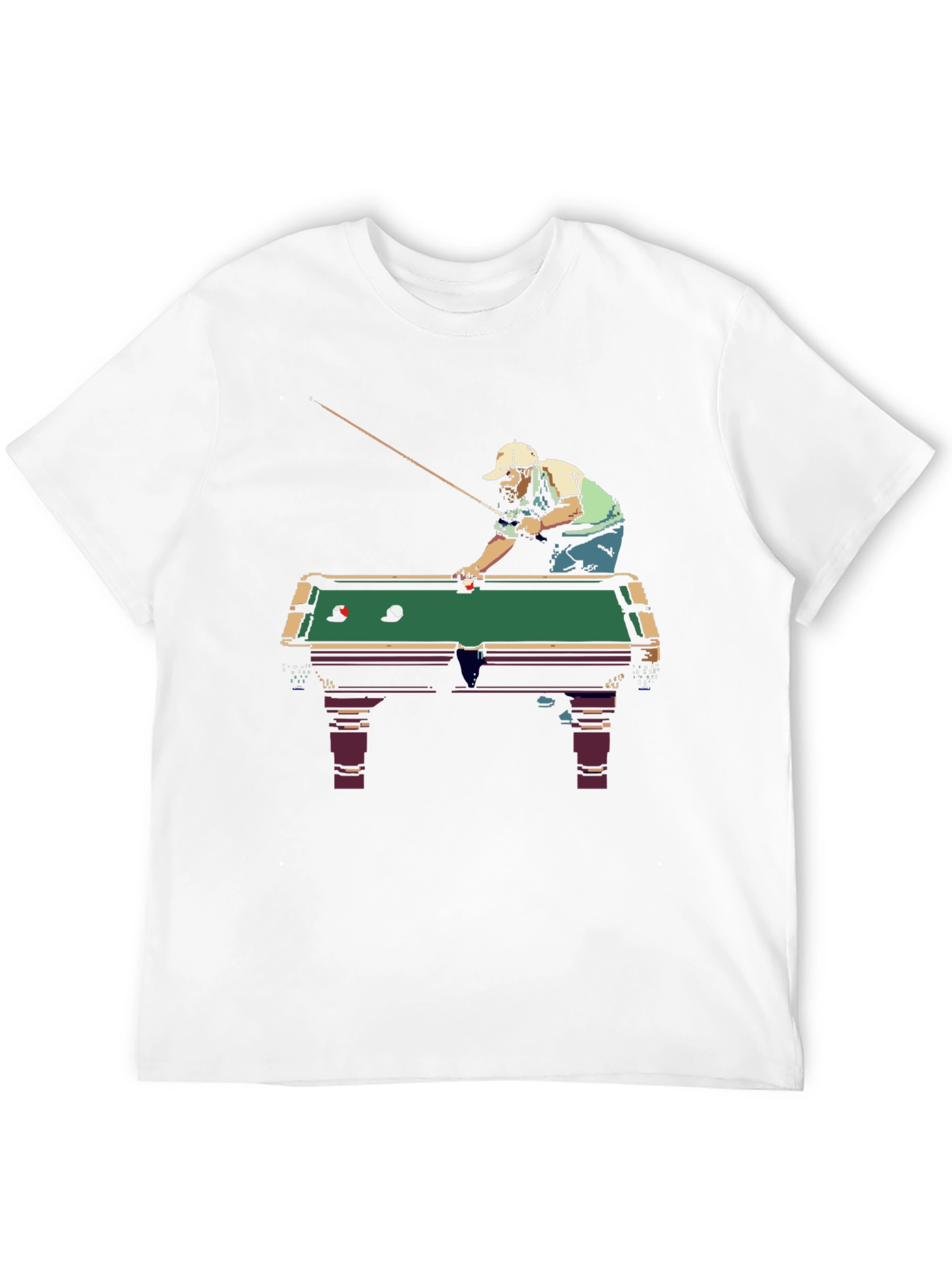 Billiard Player Graphic Tee - Cool & Casual!