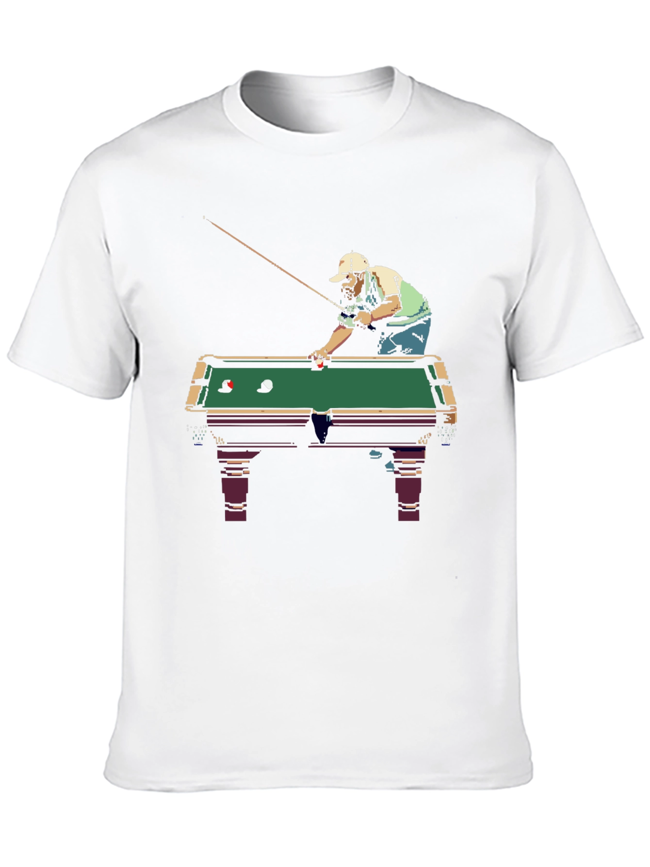 Billiard Player Graphic Tee - Cool & Casual!
