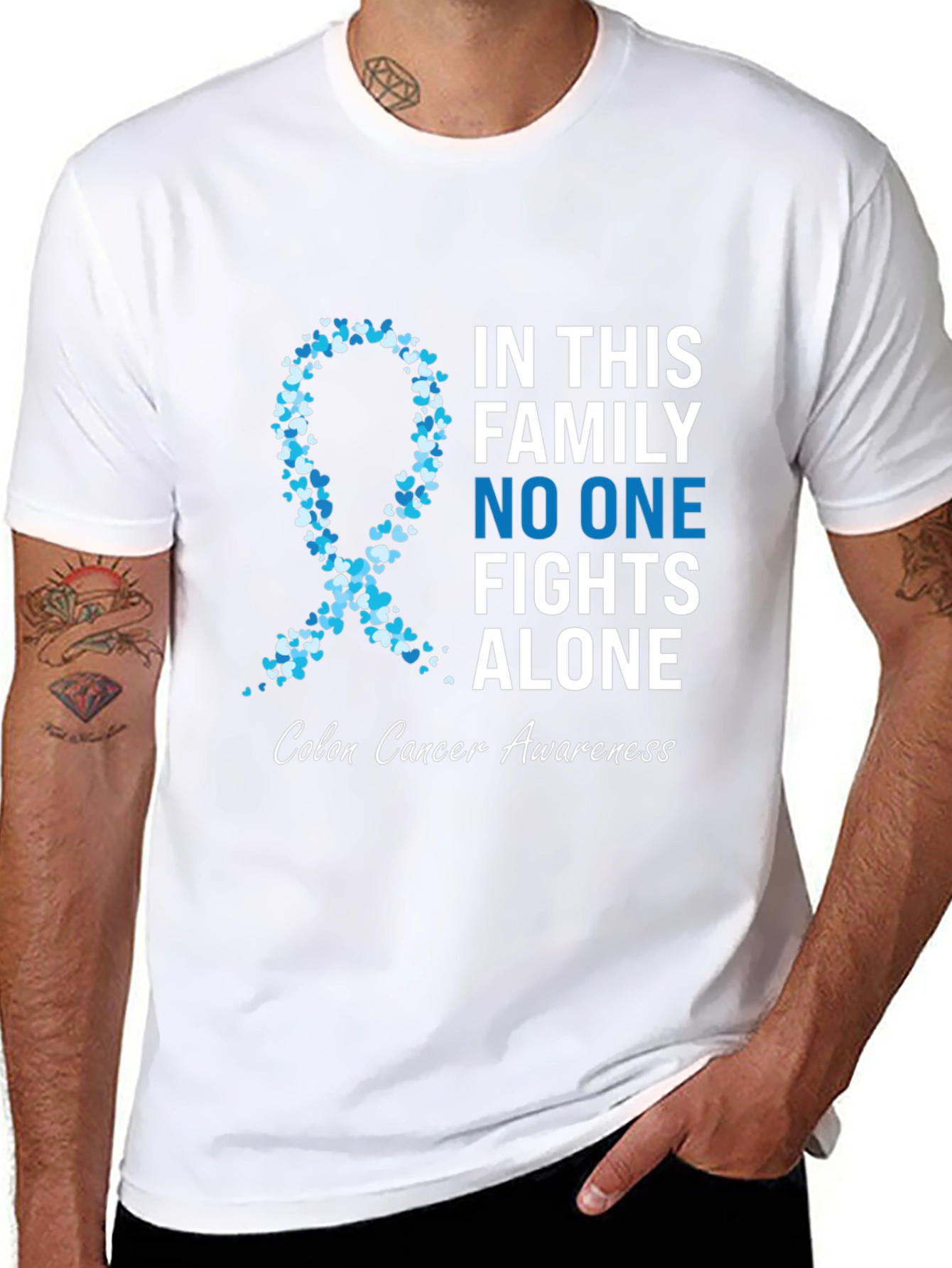 Colon Cancer Awareness Ribbon T-Shirt