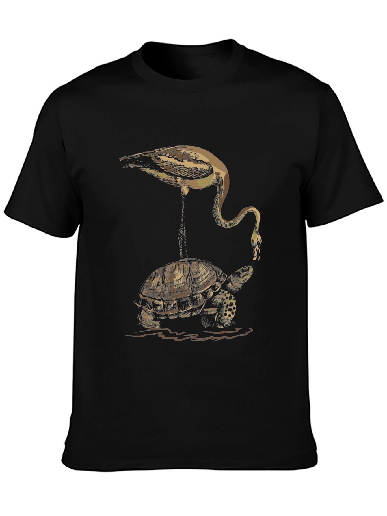 Turtle & Flamingo Graphic Tee