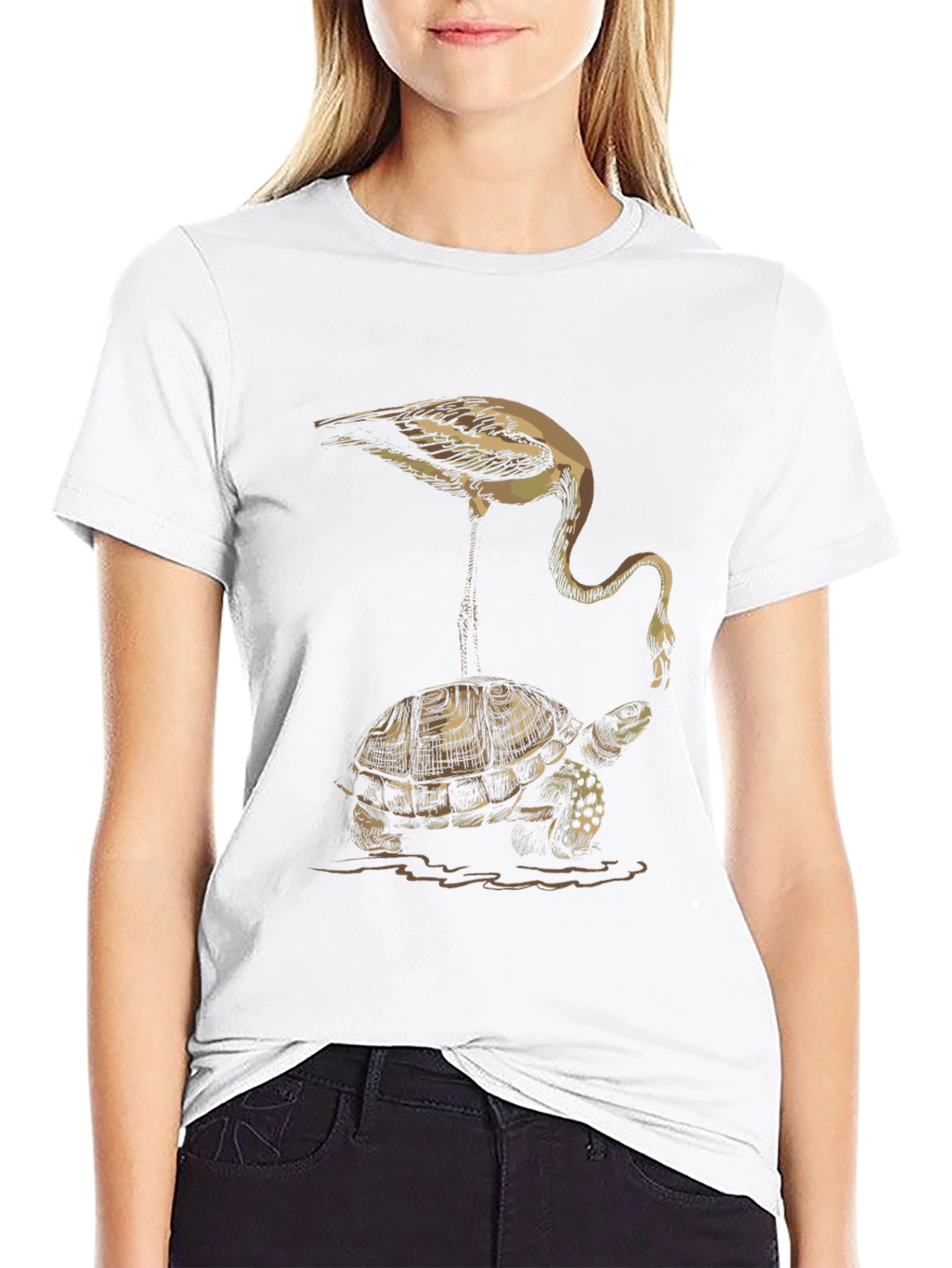 Turtle & Flamingo Graphic Tee