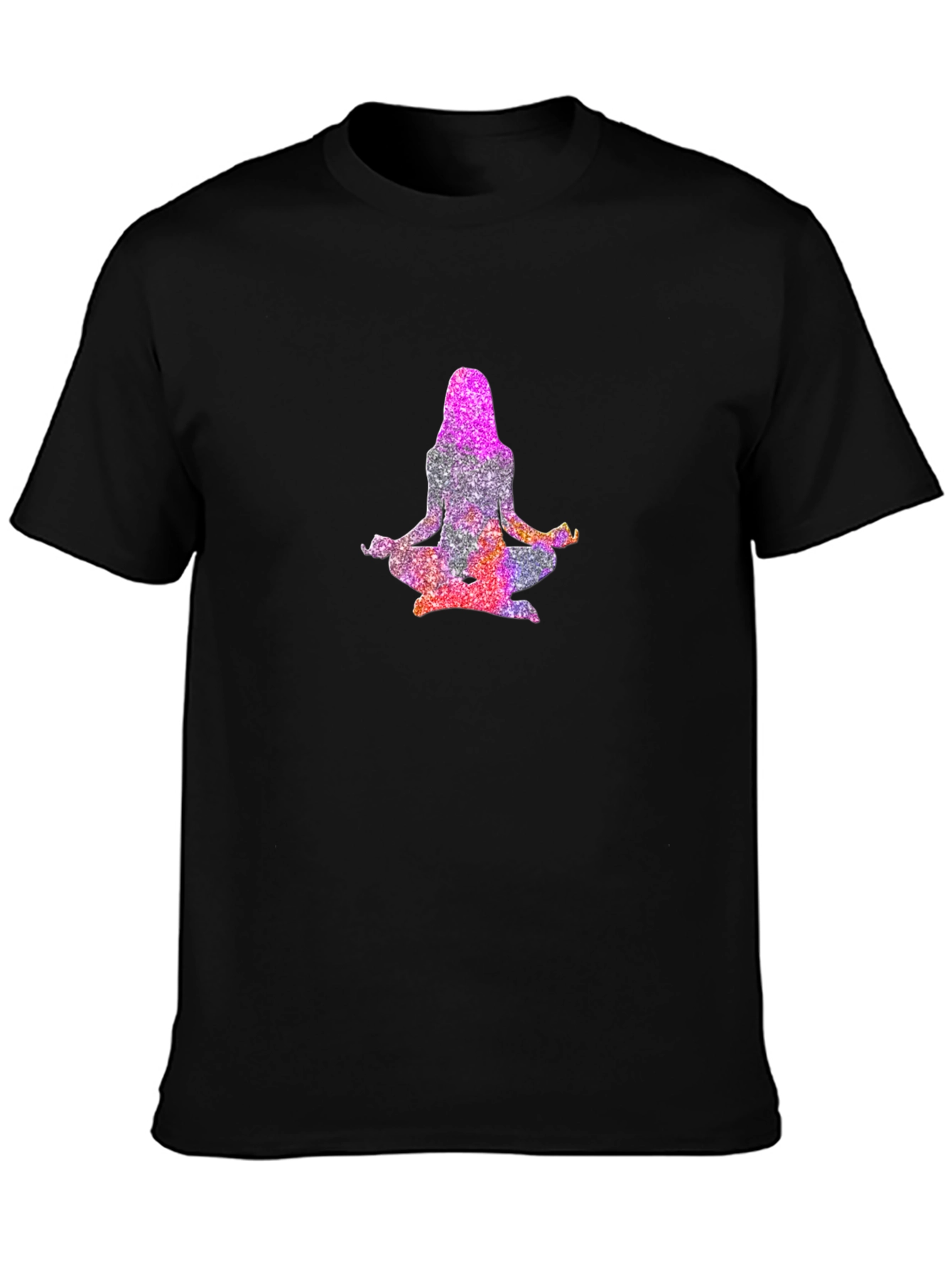 Meditative Glitter Yoga Tee