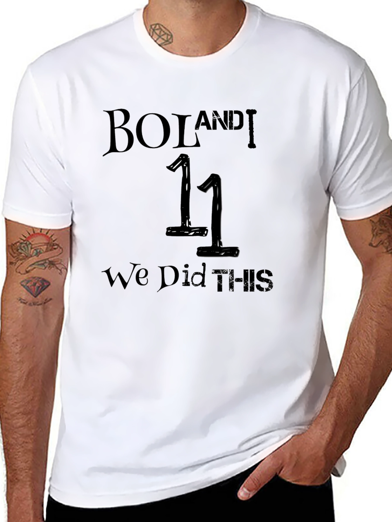 Boi and I Black Graphic Tee
